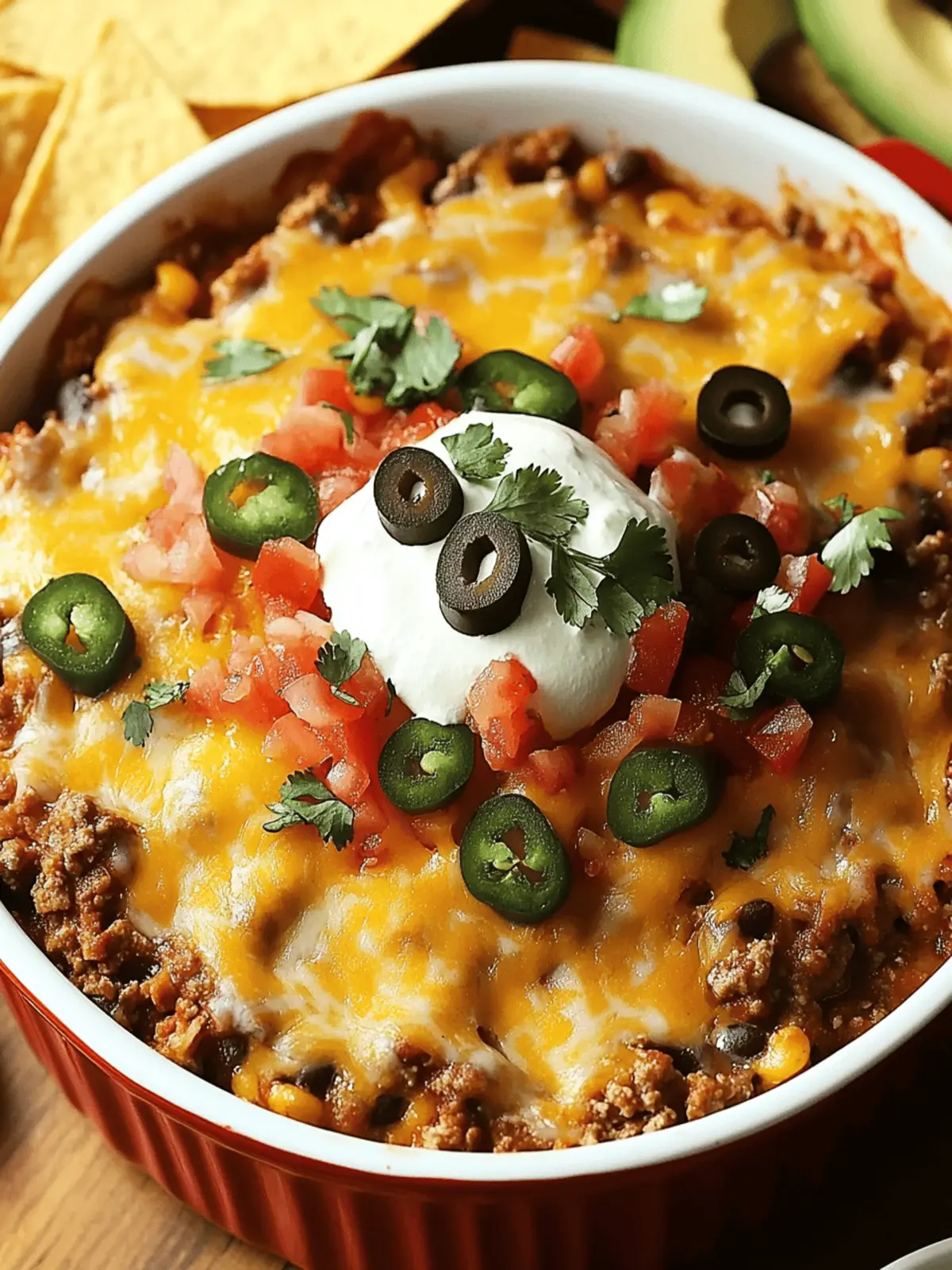 Delicious Mexican Taco Casserole