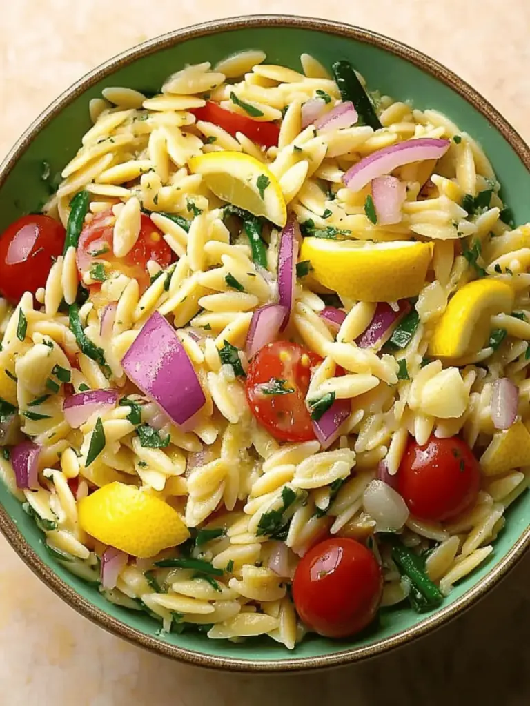 Lemon Orzo Pasta Salad
