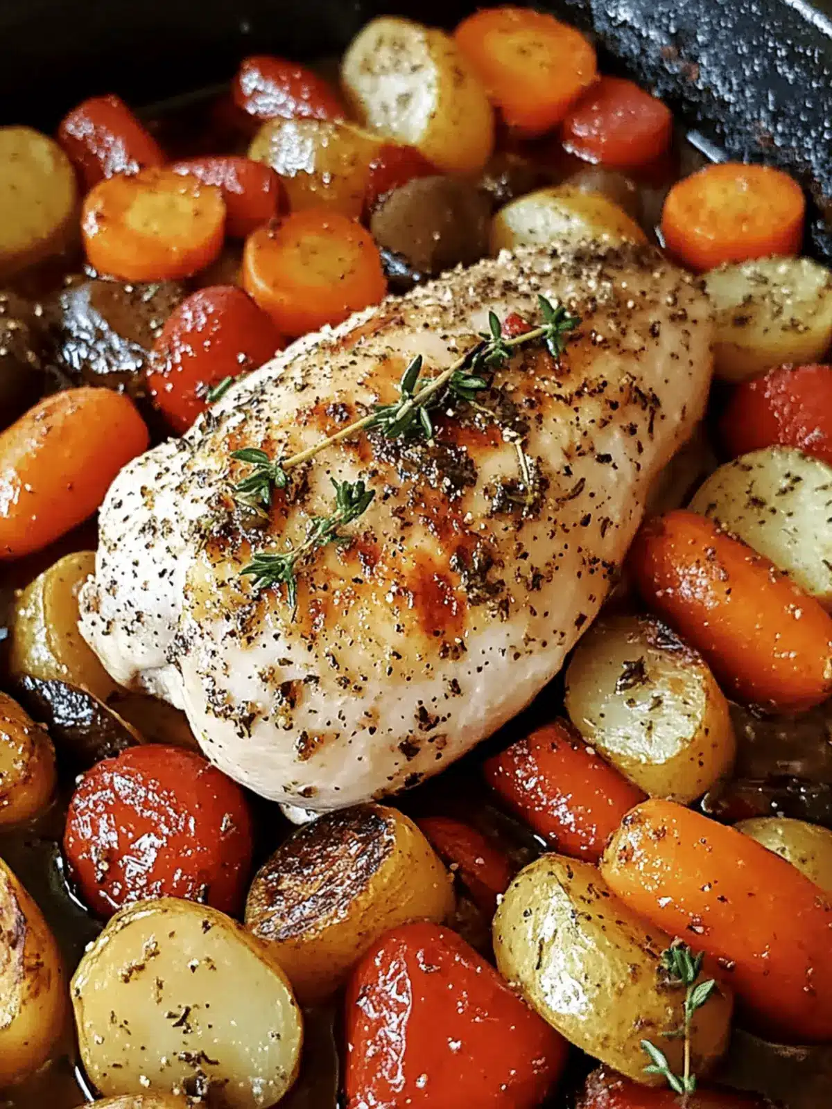 Herb-Roasted Chicken with Garden Vegetables
