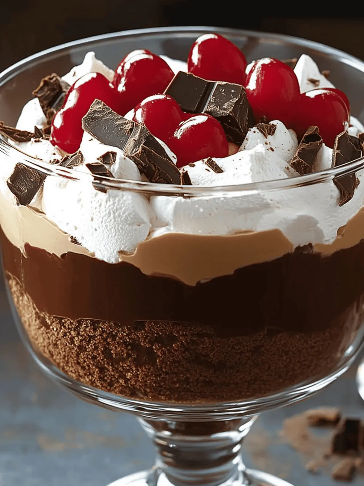 Decadent Fudge Brownie Chocolate Trifle Delight