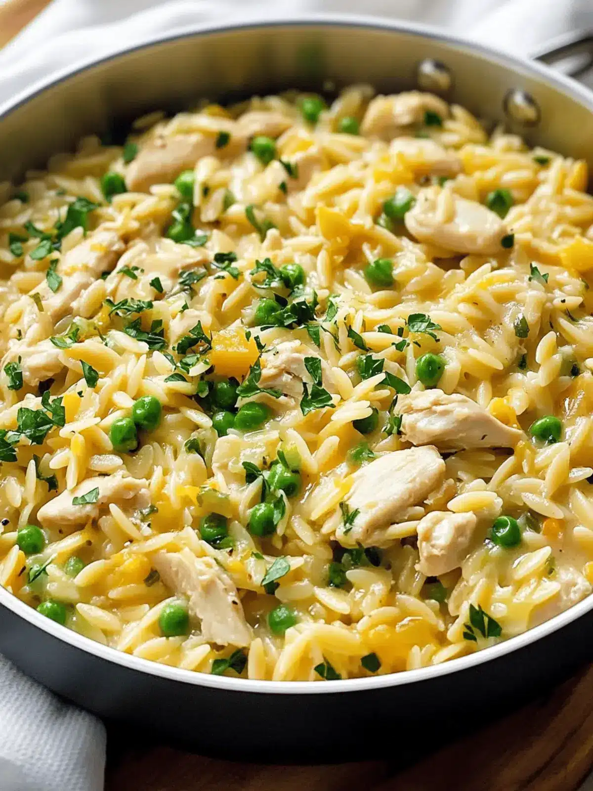 Lemon Chicken Orzo Pasta
