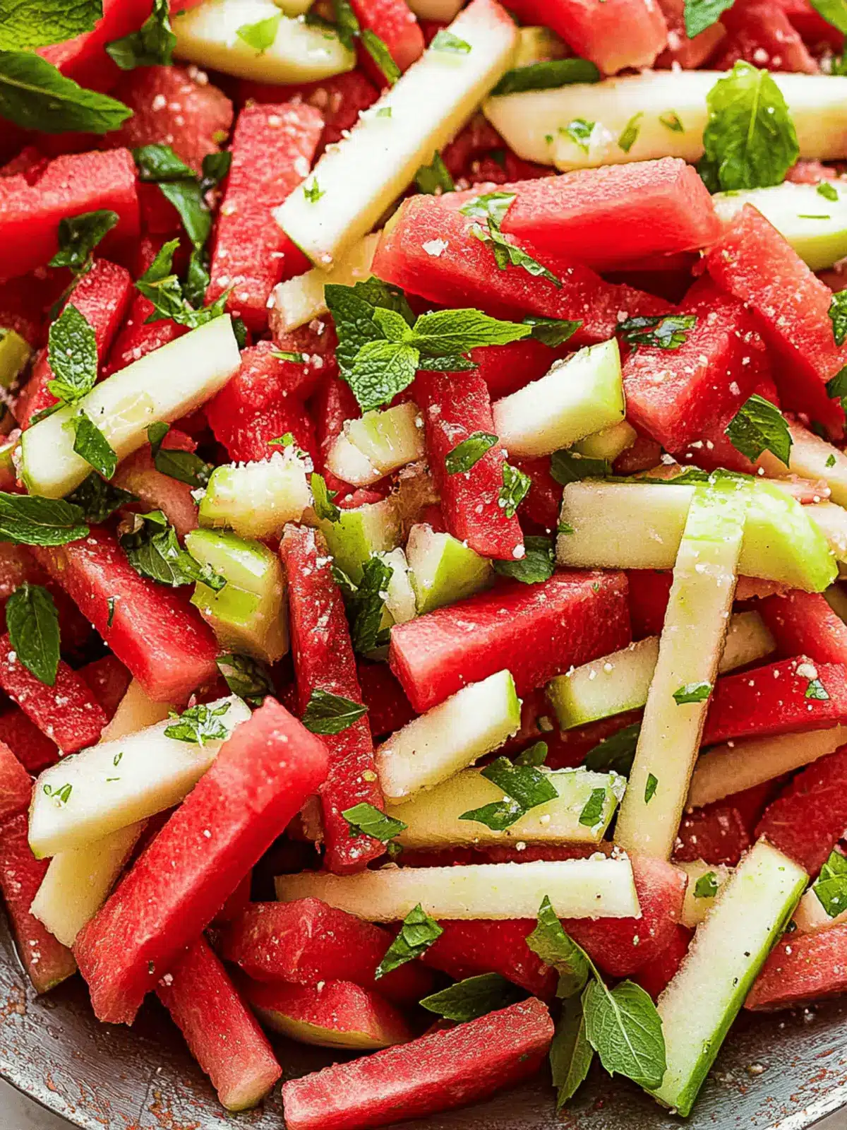 Watermelon and Apple Salad