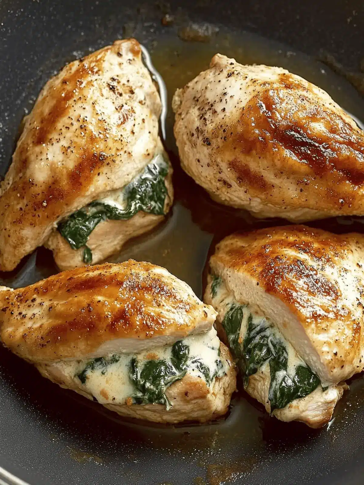 Stuffed Chicken Breasts with Spinach & Cheese