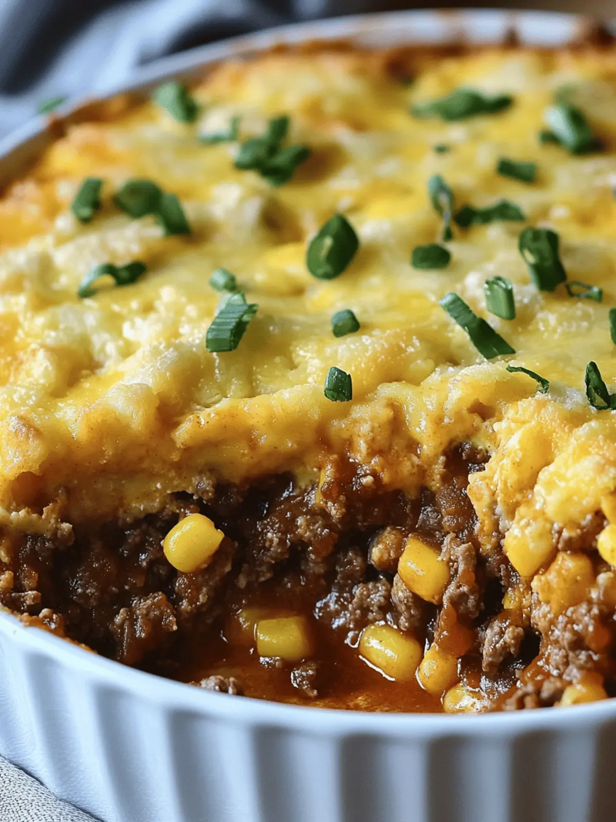 Savory Barbecue Beef Casserole with a Cheesy Twist