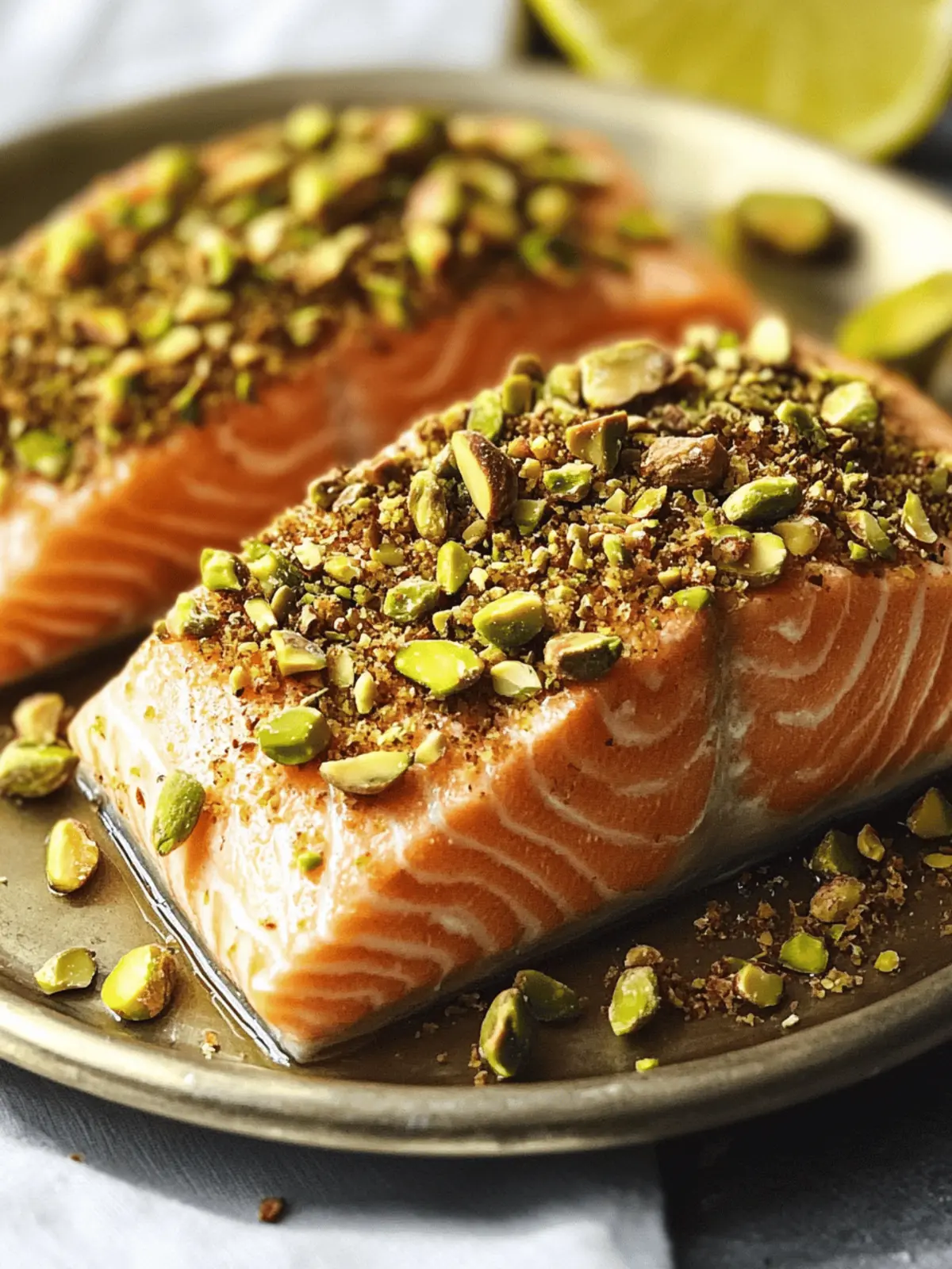 Crispy Pistachio-Coated Salmon