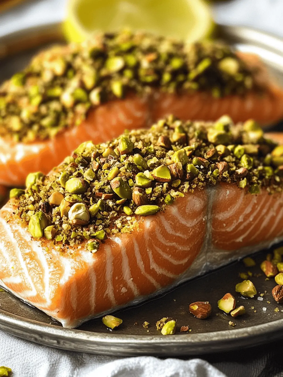 Crispy Pistachio-Coated Salmon