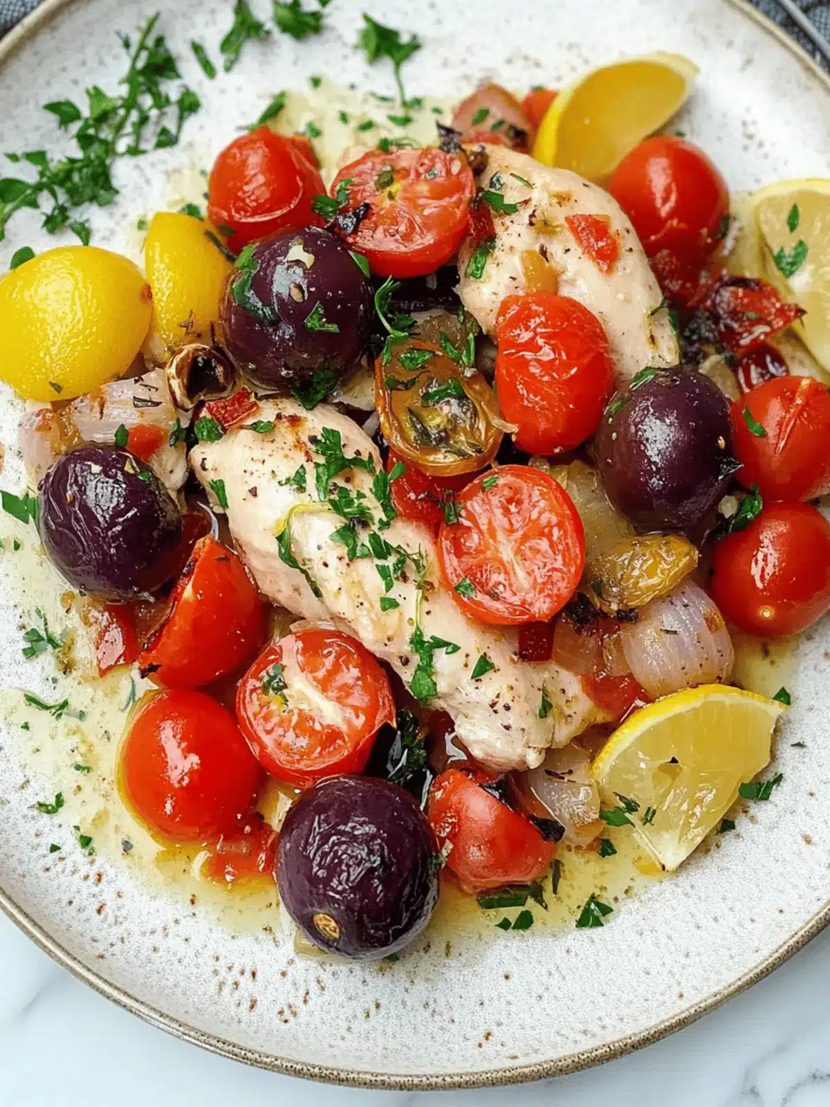 Easy Mediterranean Chicken Sheet Pan Dinner Recipe