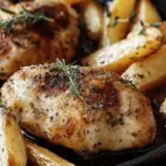 Herb-Infused Crispy Chicken with Golden Oven Fries