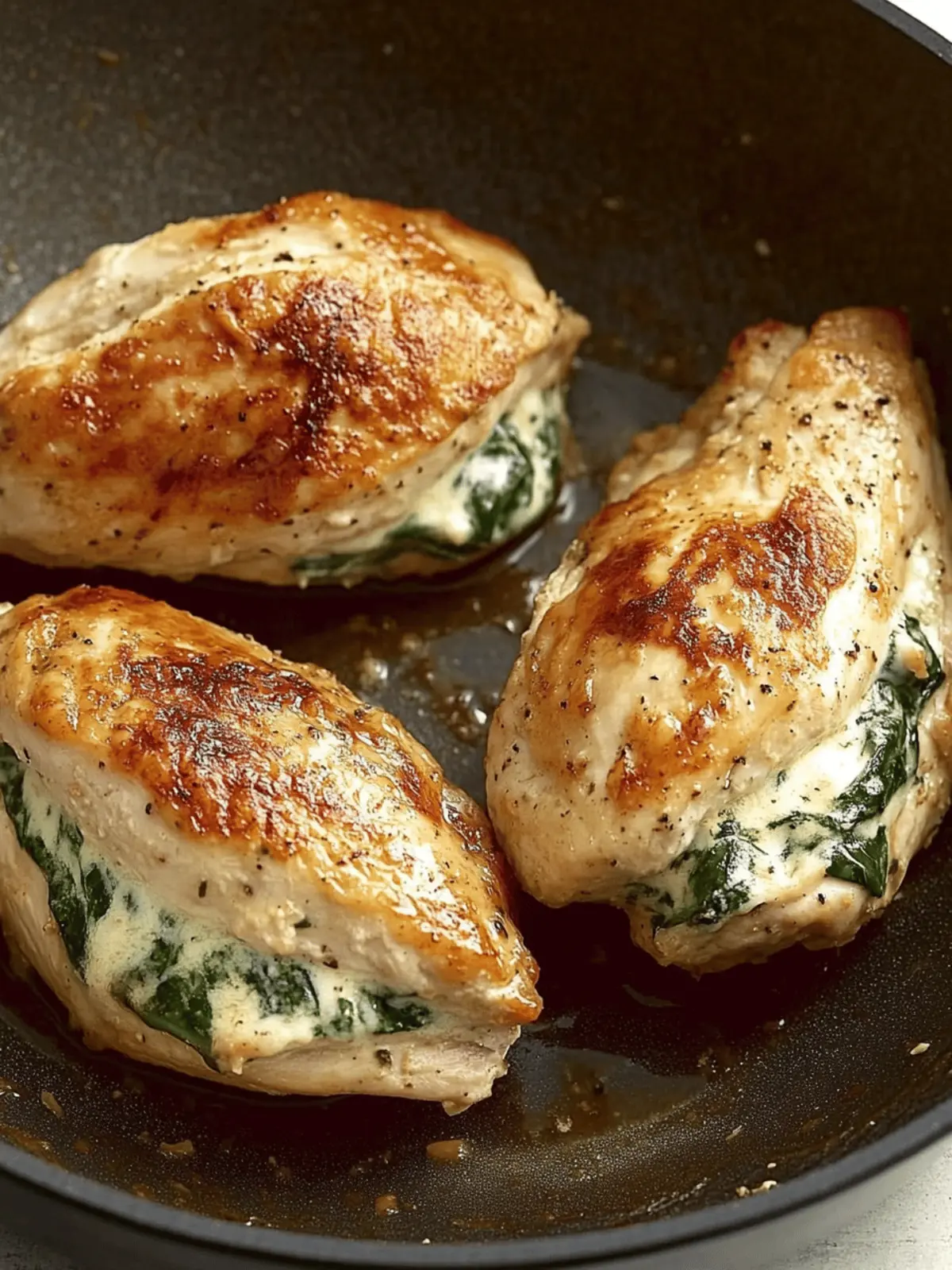 Stuffed Chicken Breasts with Spinach & Cheese