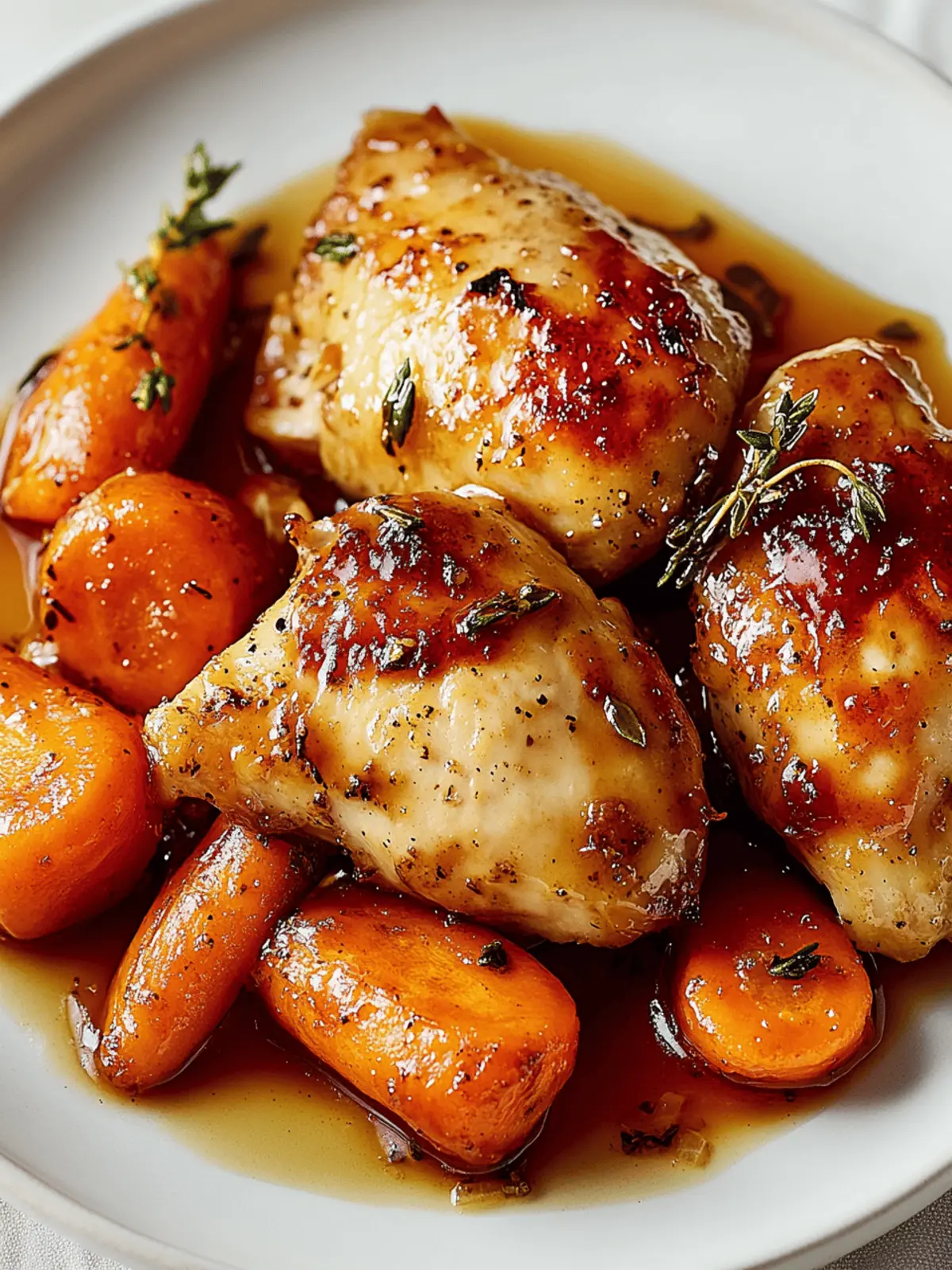 Honey Glazed Carrots & Chicken
