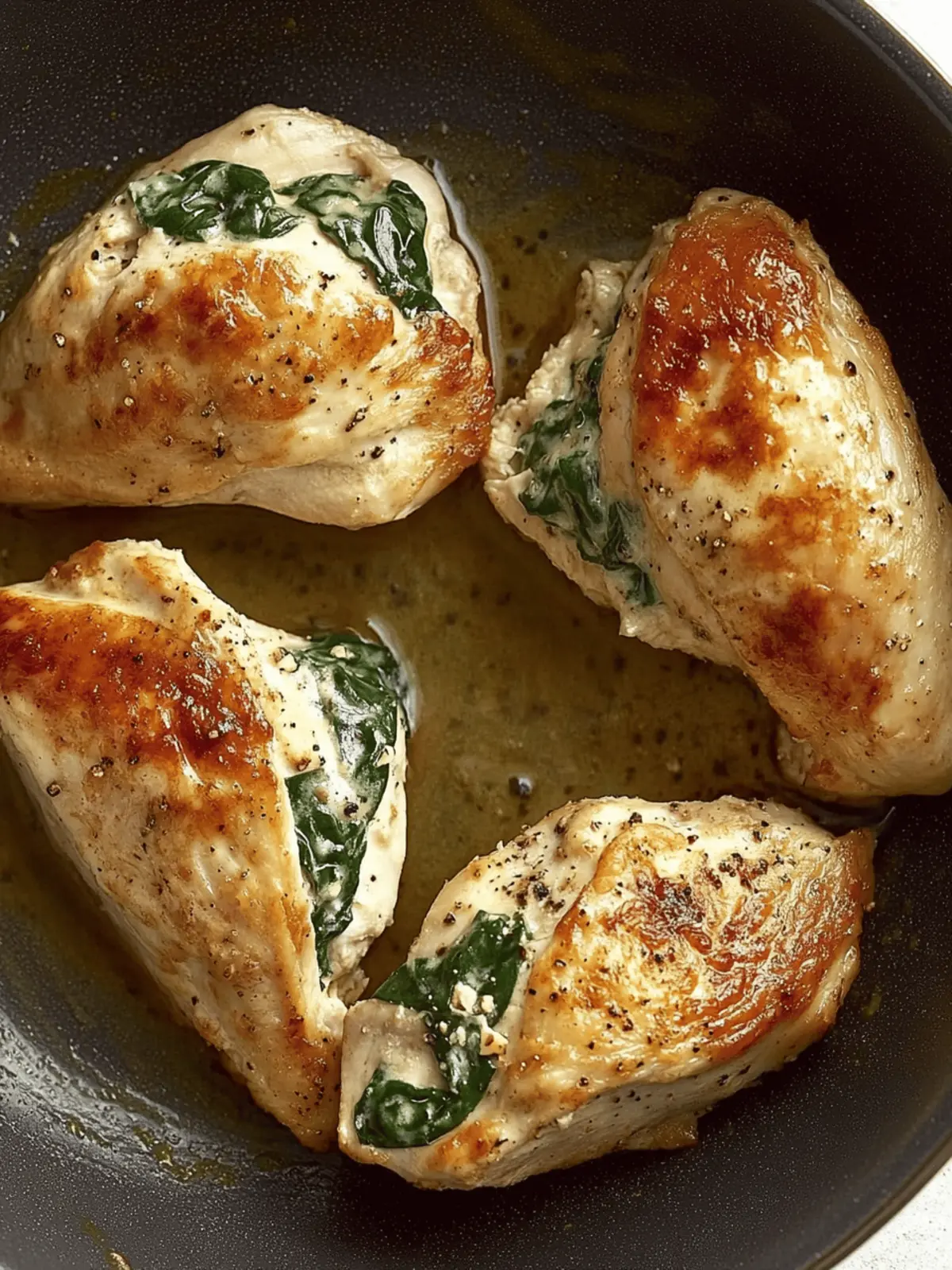 Stuffed Chicken Breasts with Spinach & Cheese