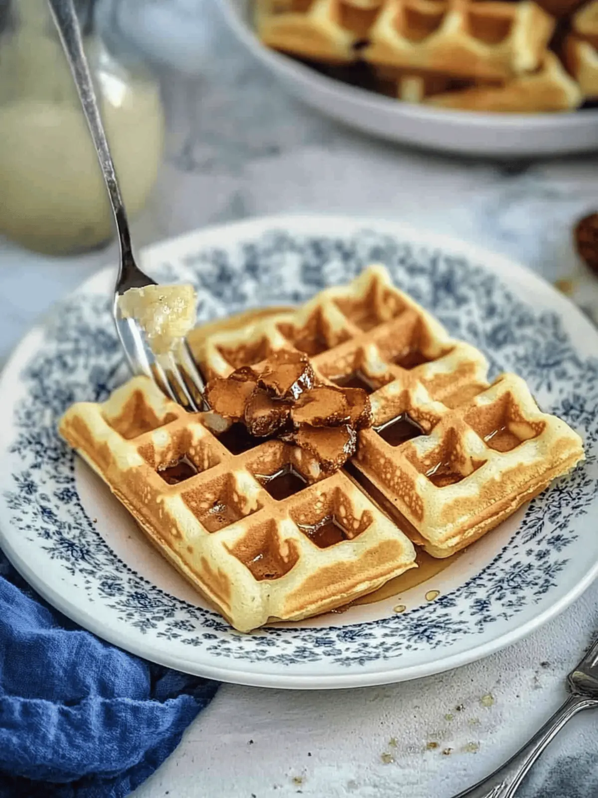 Yeasted Waffles - Mangia Bedda