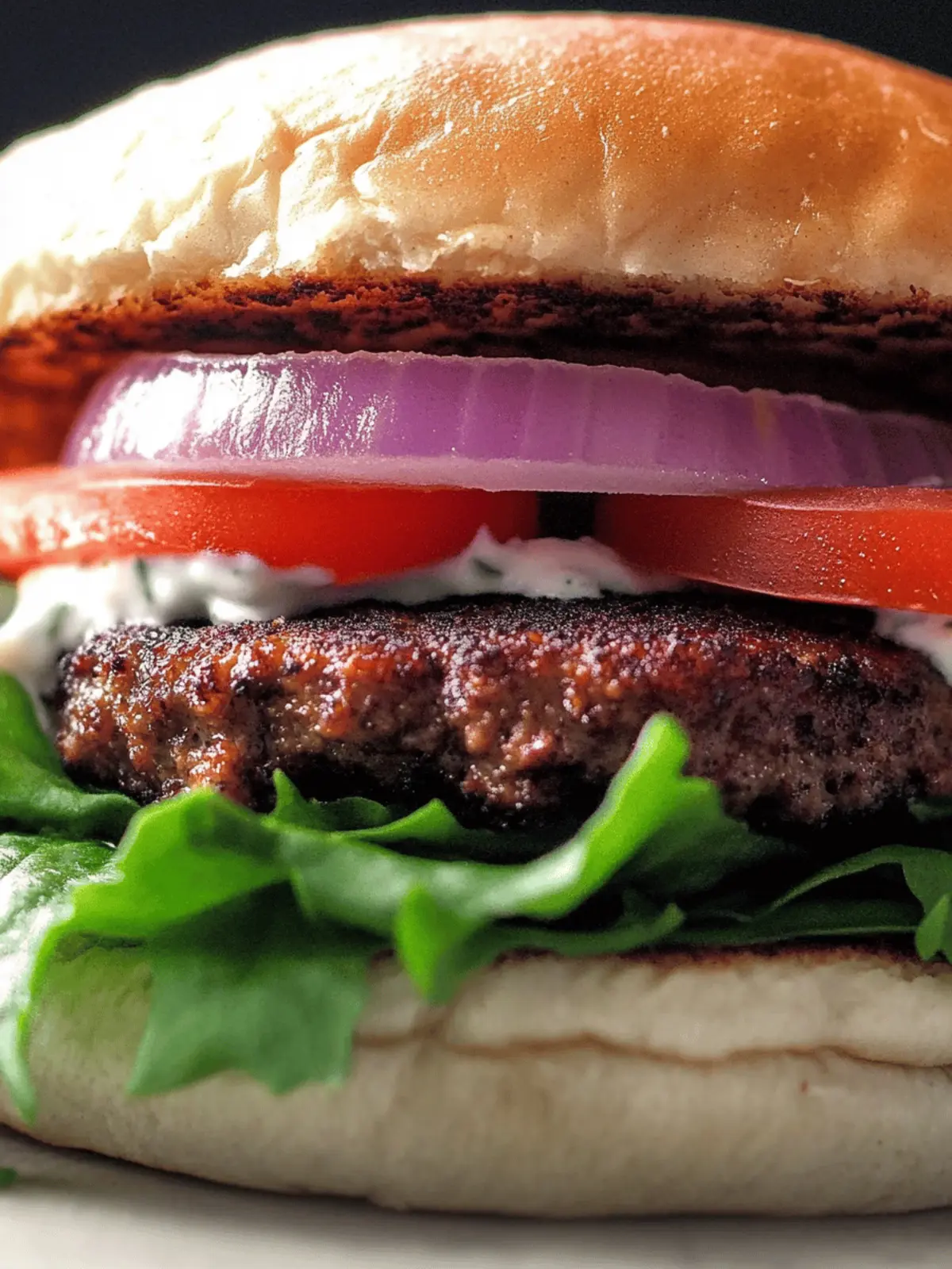 Greek-Inspired Gyros Burgers with Tzatziki Sauce