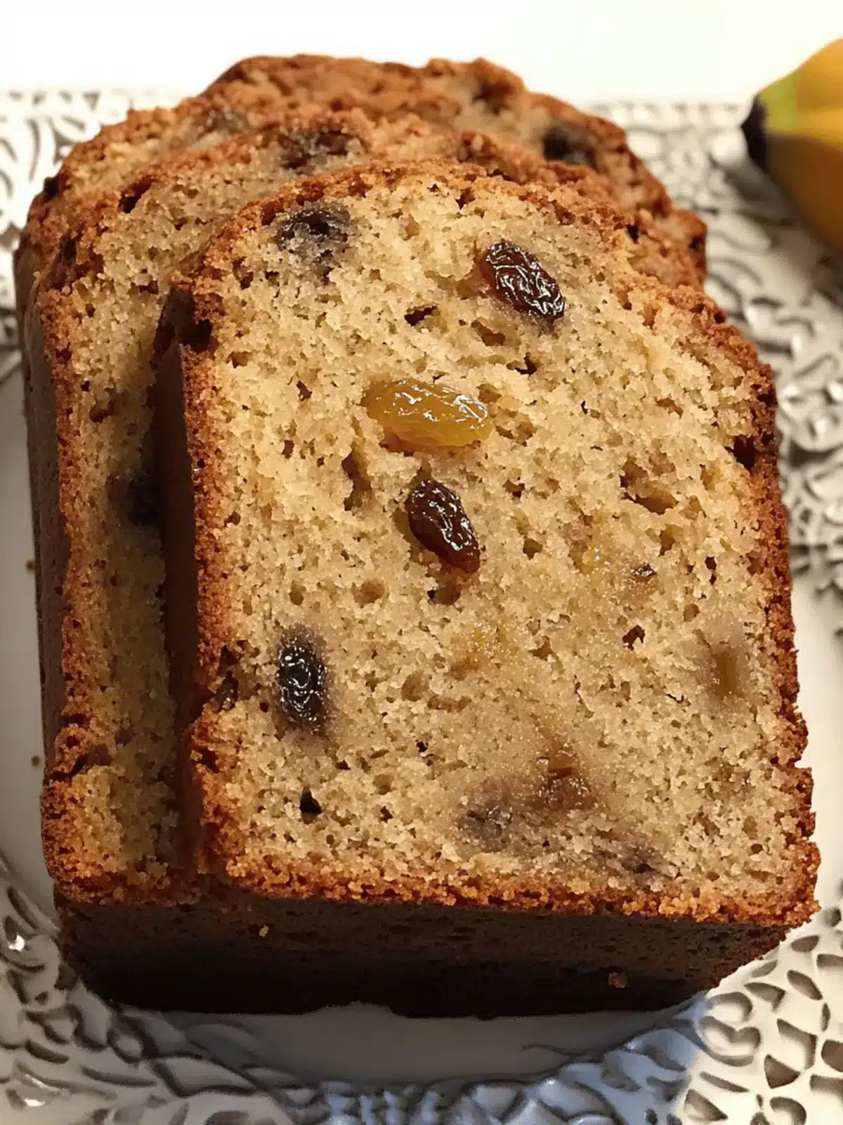 Raisin Banana Bread Recipe (Golden Raisins) - Bread Dad