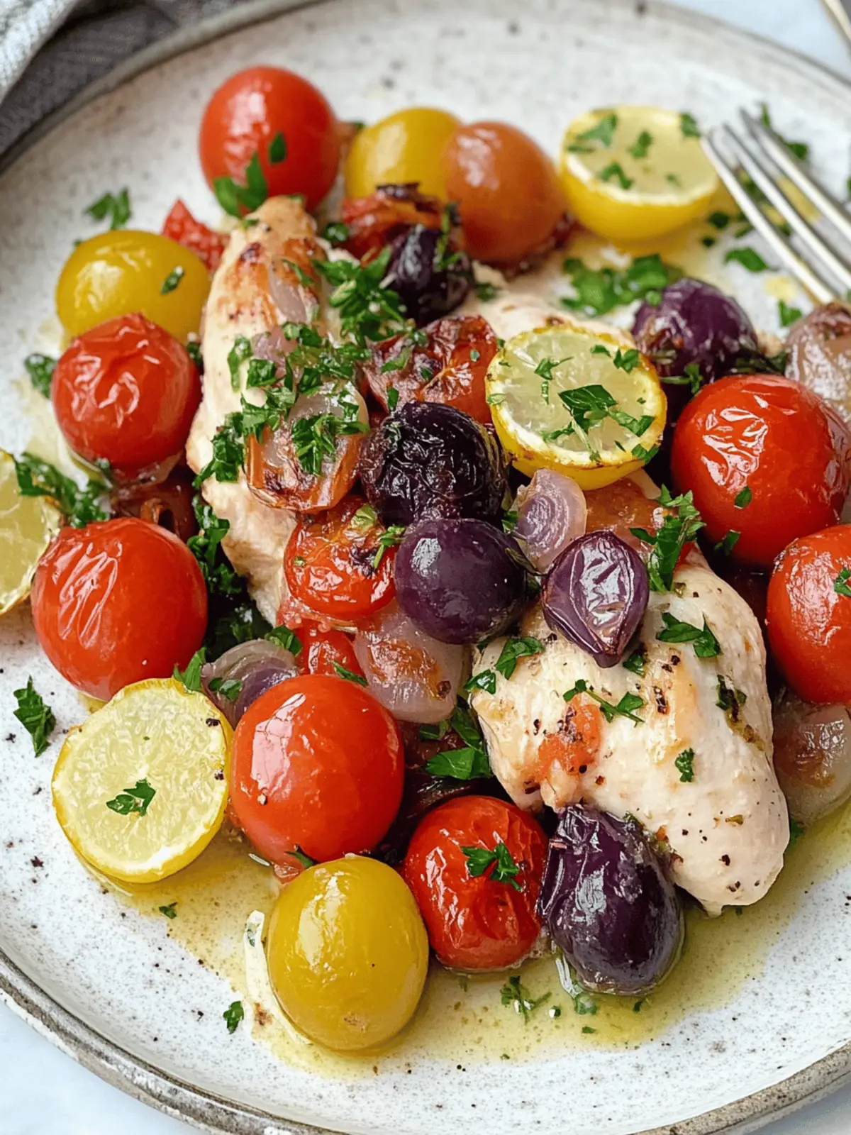 Easy Mediterranean Chicken Sheet Pan Dinner Recipe