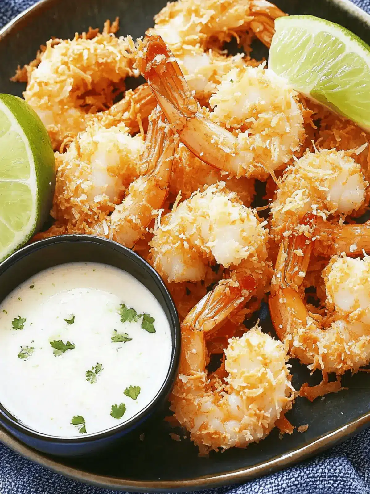 Crispy Coconut Shrimp with Zesty Honey-Lime Dip