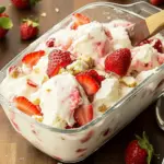 Strawberry Shortcake No-Churn Ice Cream