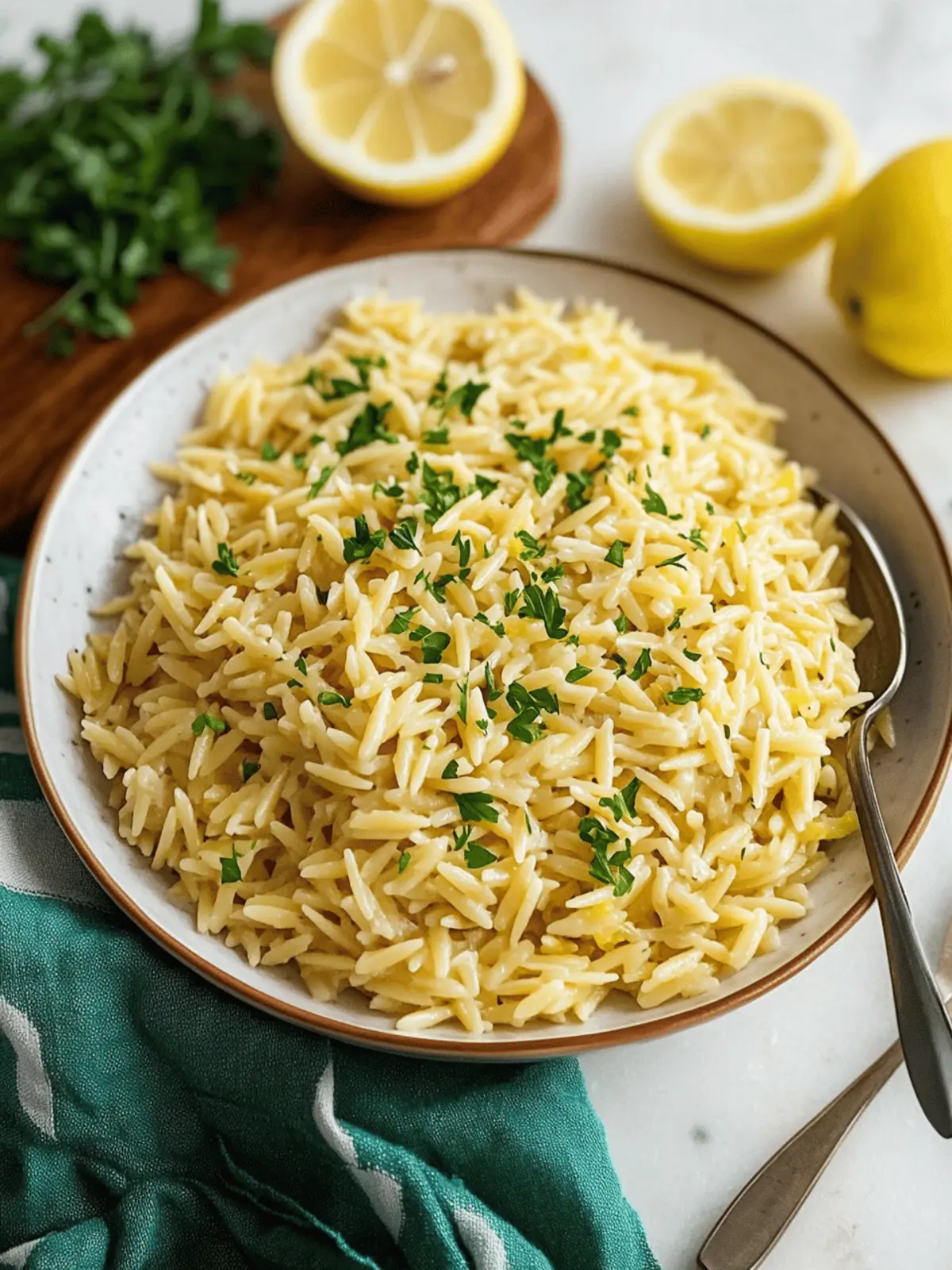 Lemon Orzo