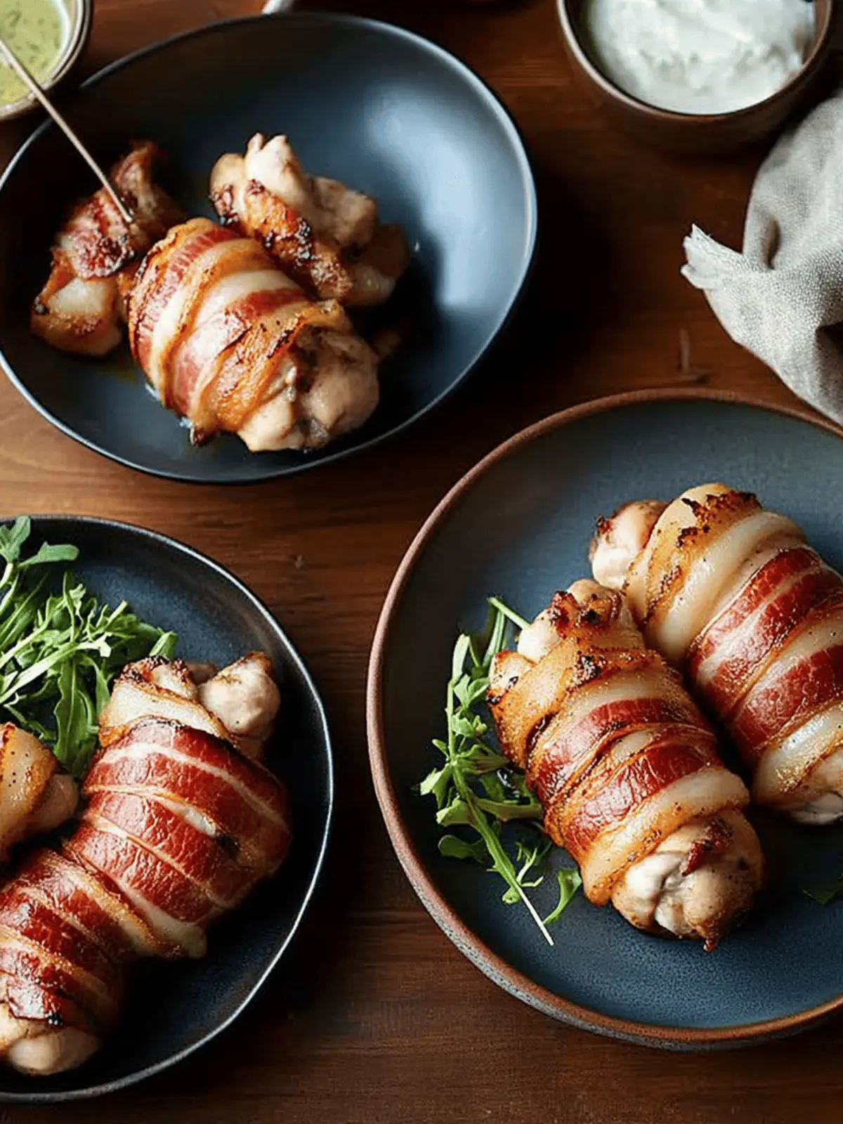 Bacon Wrapped Chicken Bliss: Creamy Comfort in Every Bite 4 Bacon Wrapped Chicken (Oamc)