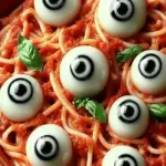 Spooky Eyeball Pasta