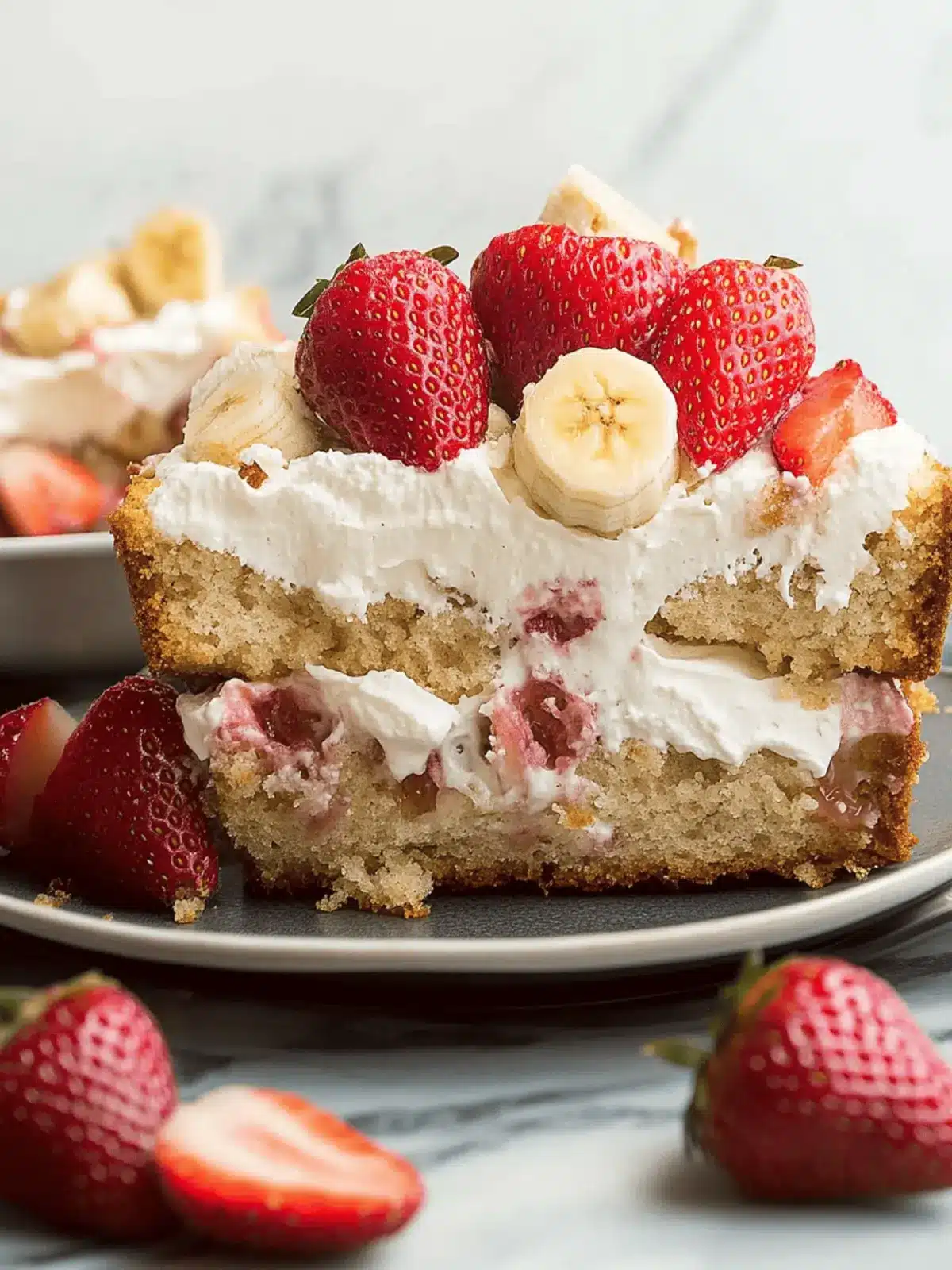 Strawberry Shortcake Banana Bread