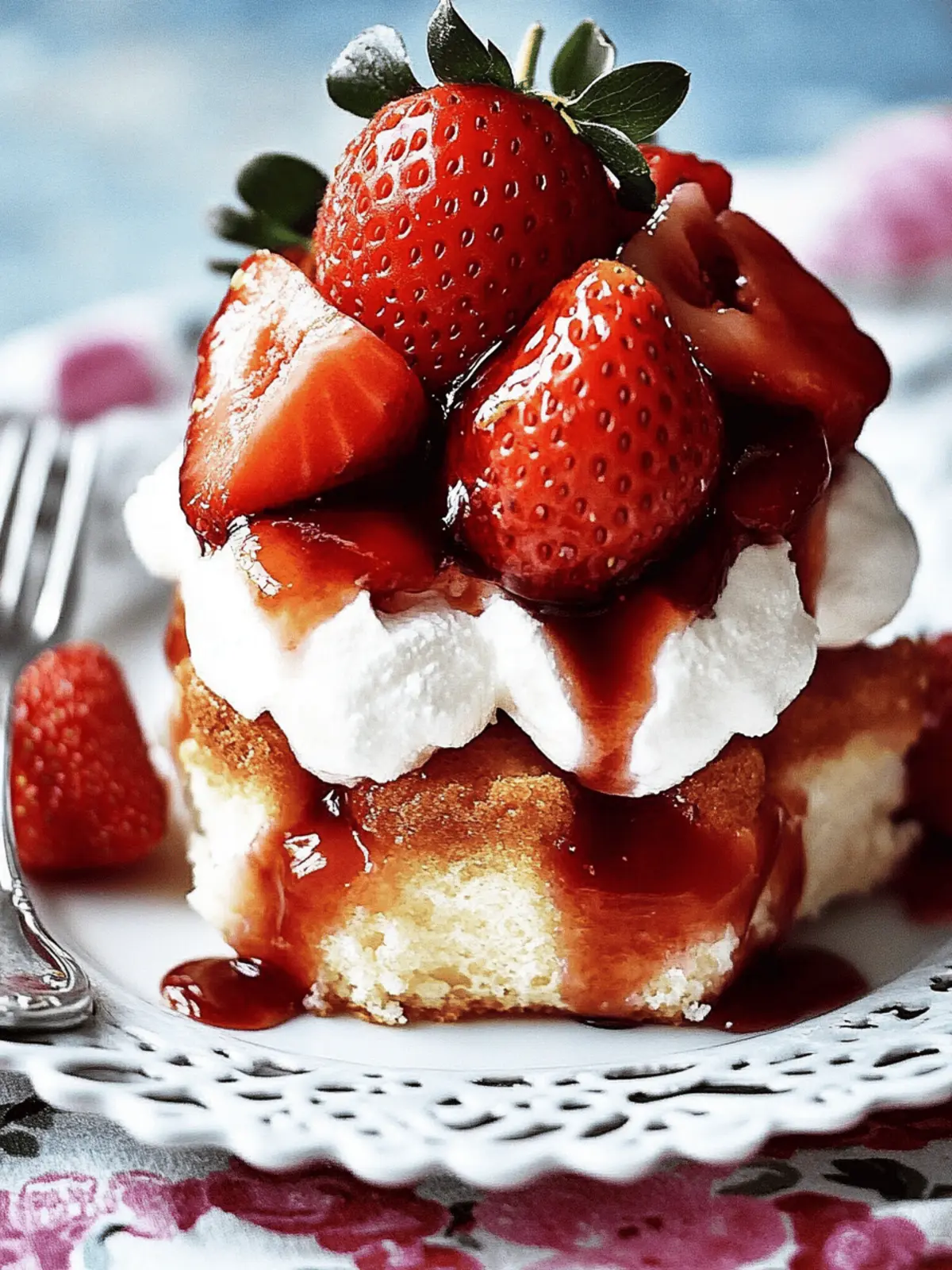 Balsamic-Infused Strawberry Shortcake