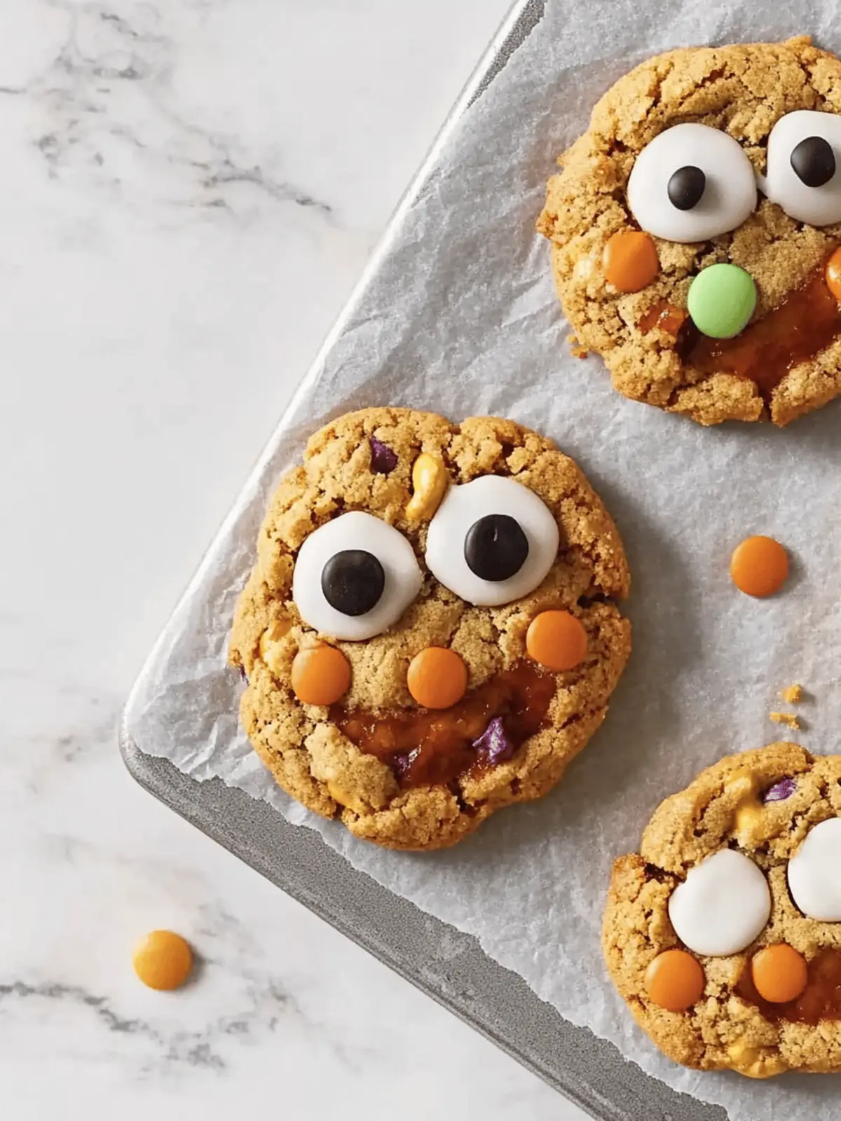 Chewy Halloween Monster Cookies – Spooky Fun in Every Bite 3 Chewy Halloween Monster Cookie