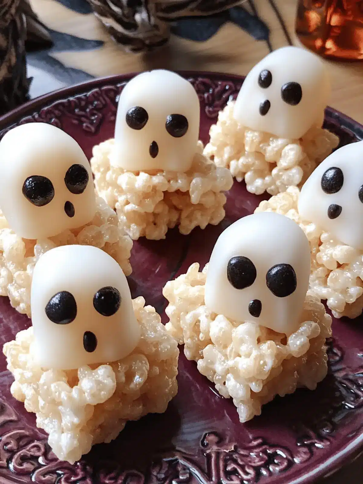 No-Bake Rice Krispie Ghosts: Easy Halloween Fun for Everyone 2 No-Bake Rice Krispie Ghosts