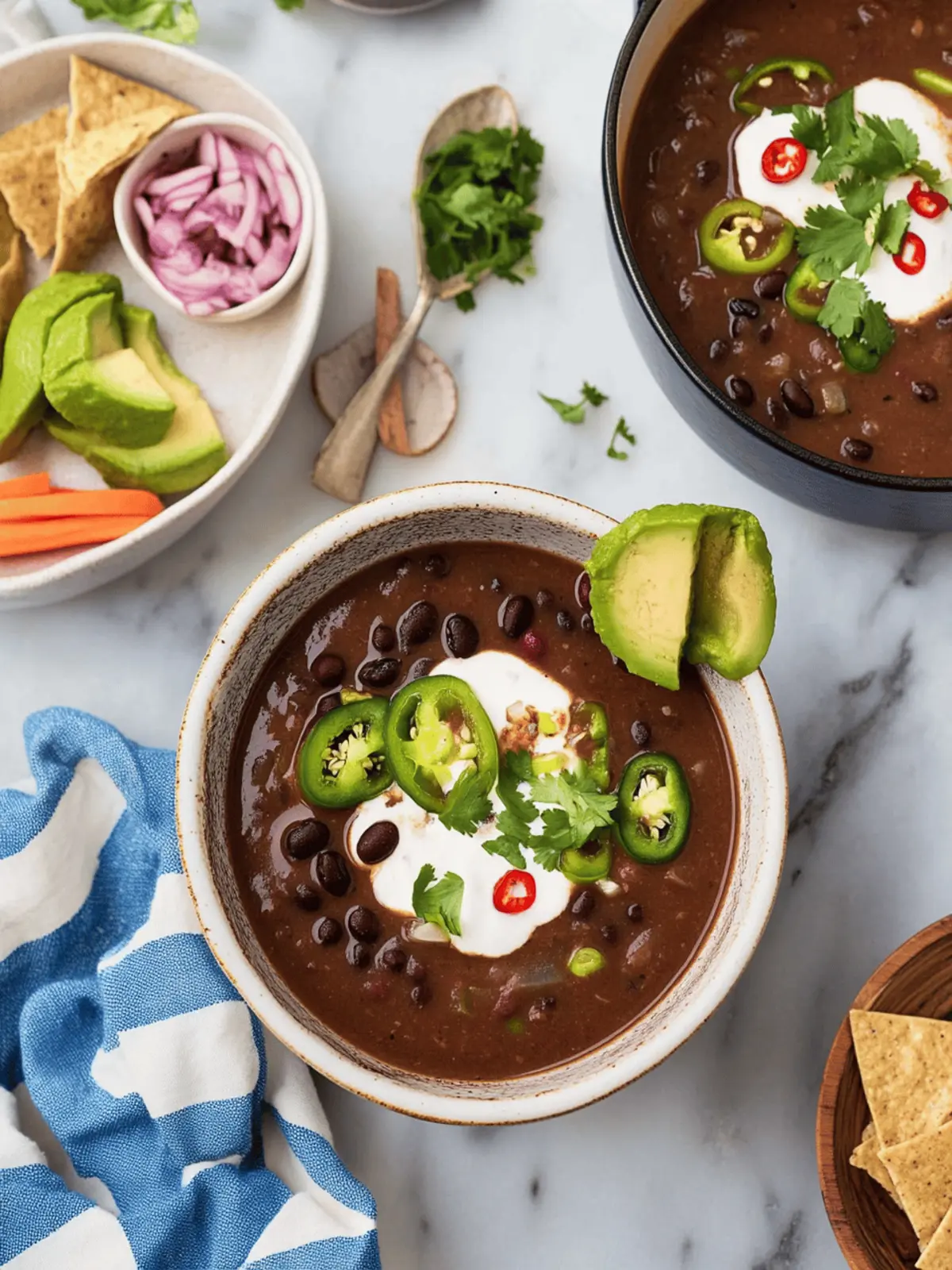 Creamy Black Bean Soup That's Simple, Spicy, and Delicious 4 Black Bean Soup
