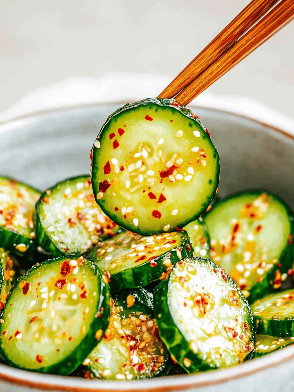 Korean Cucumber Salad (Oi Muchim) - Slightly Spicy and Sweet!