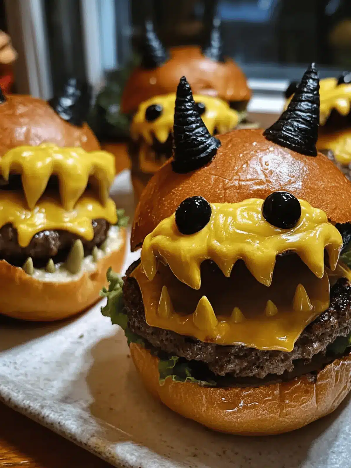Spooky Monster Burgers Halloween: Fun Family Feast Ideas 3 Spooky Monster Burgers Halloween