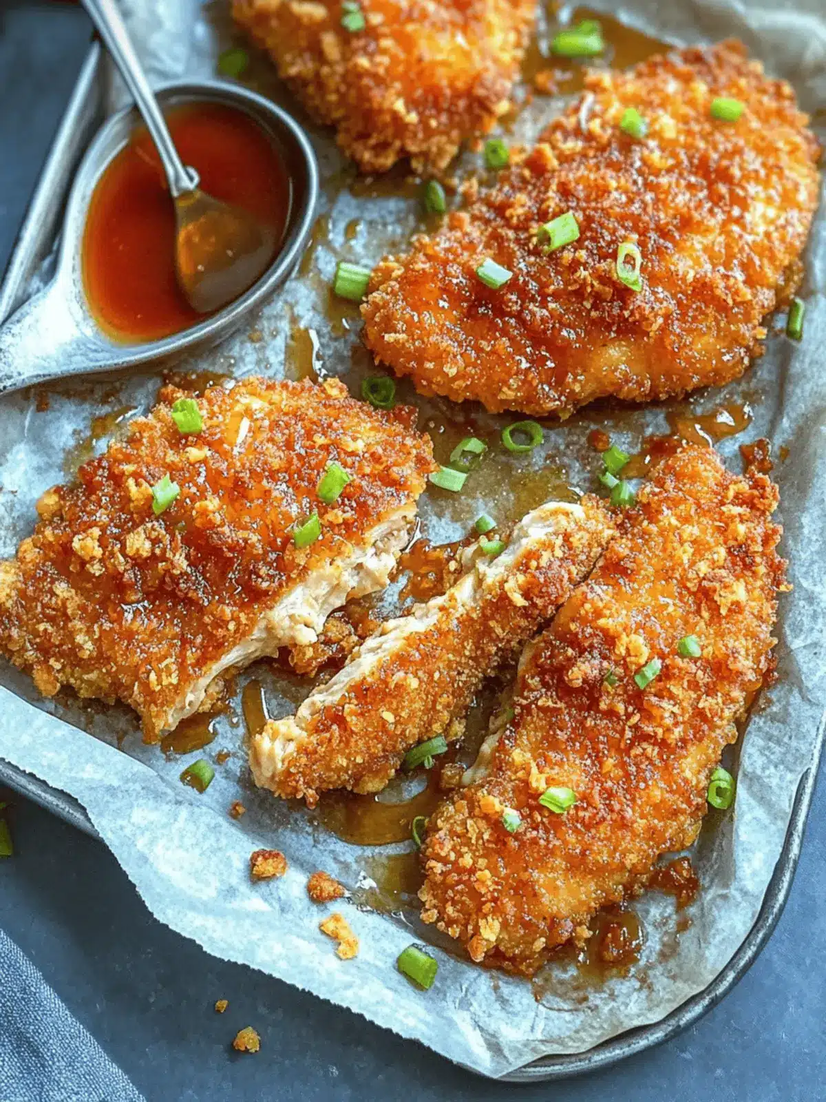 Crispy Baked Hot Honey Chicken