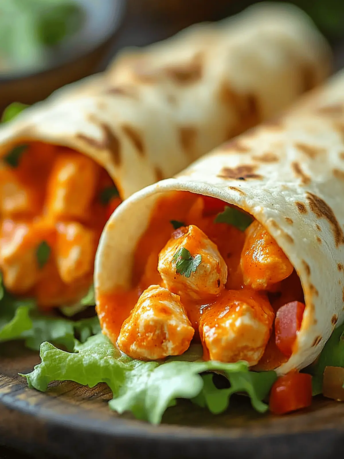 Spicy Buffalo Chicken Wraps for a Quick Flavor Explosion 2 Spicy Buffalo Chicken Wraps