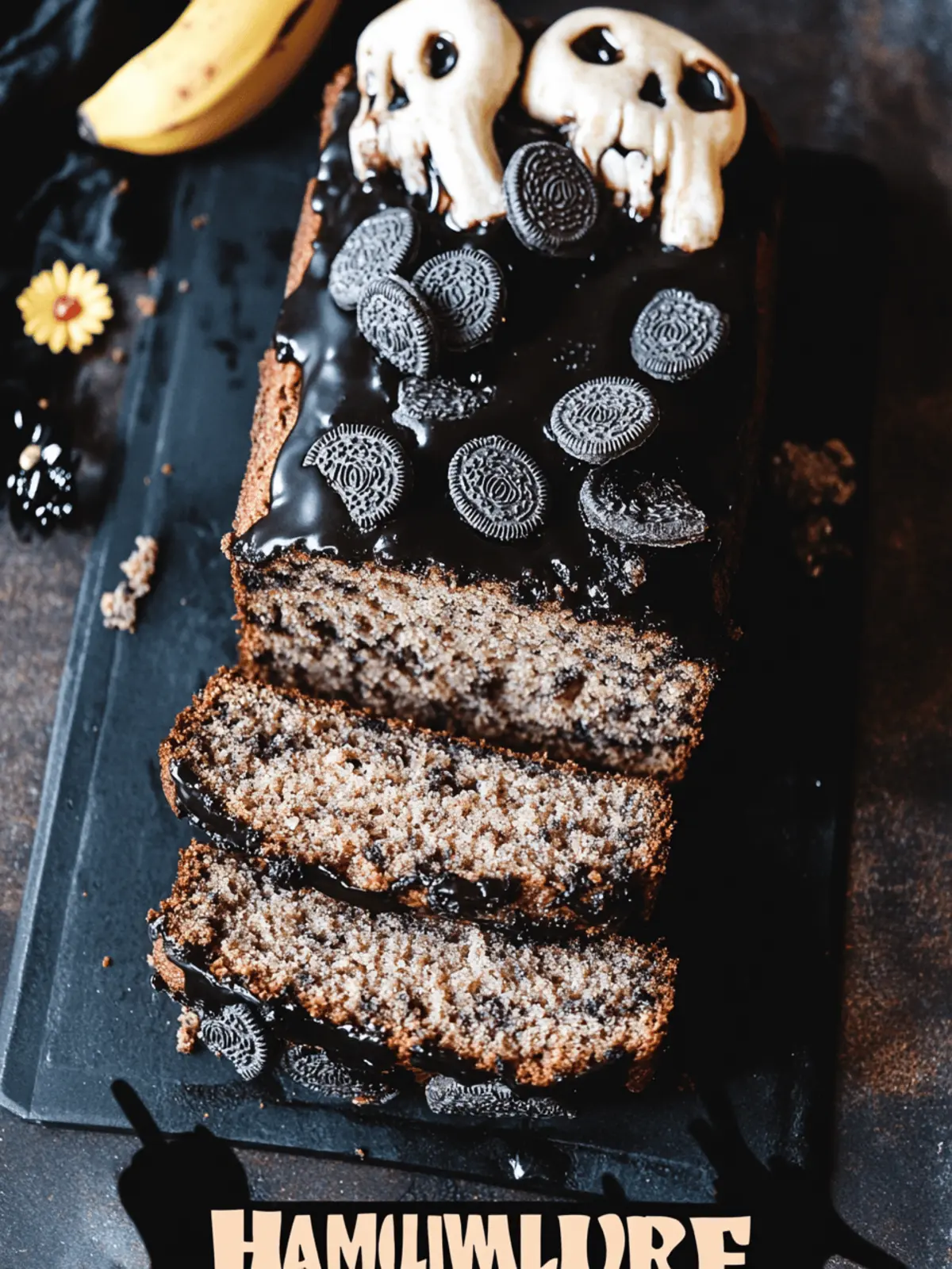 Spook Up Your Fall with Halloween OREO Graveyard Banana Bread 2 Halloween OREO Graveyard Banana Bread