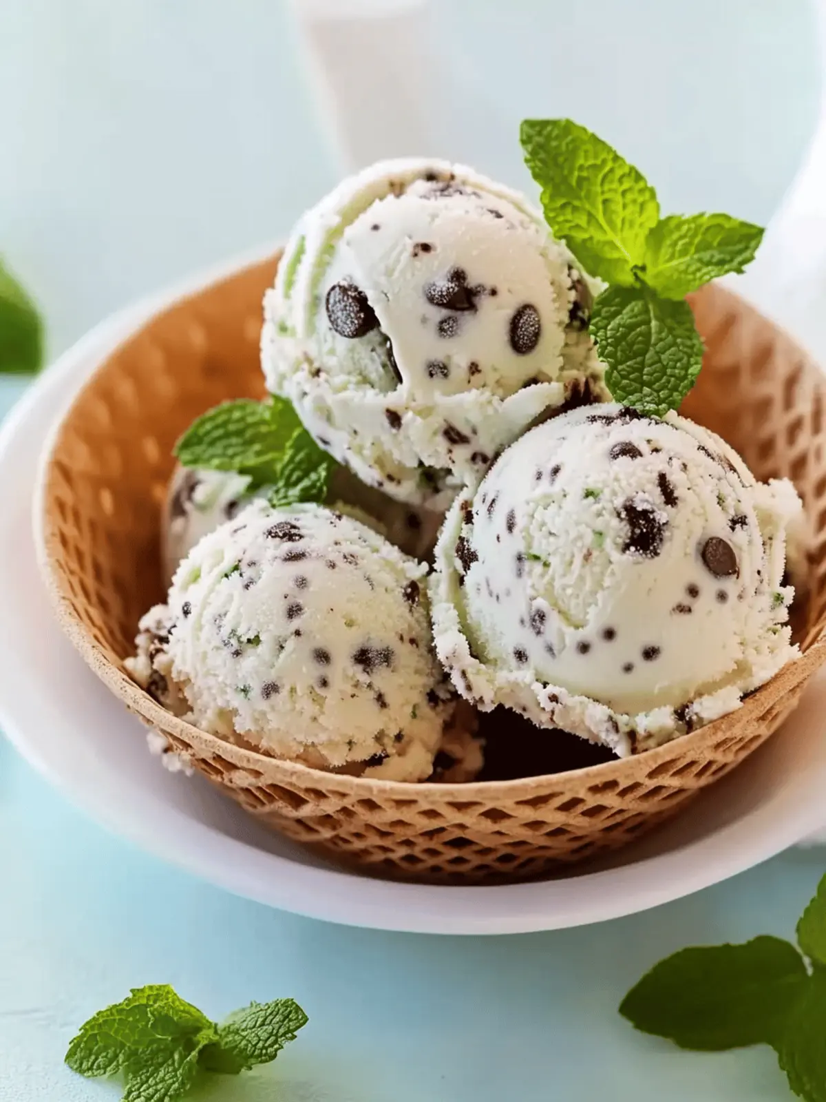Mint Chocolate Chip Ice Cream