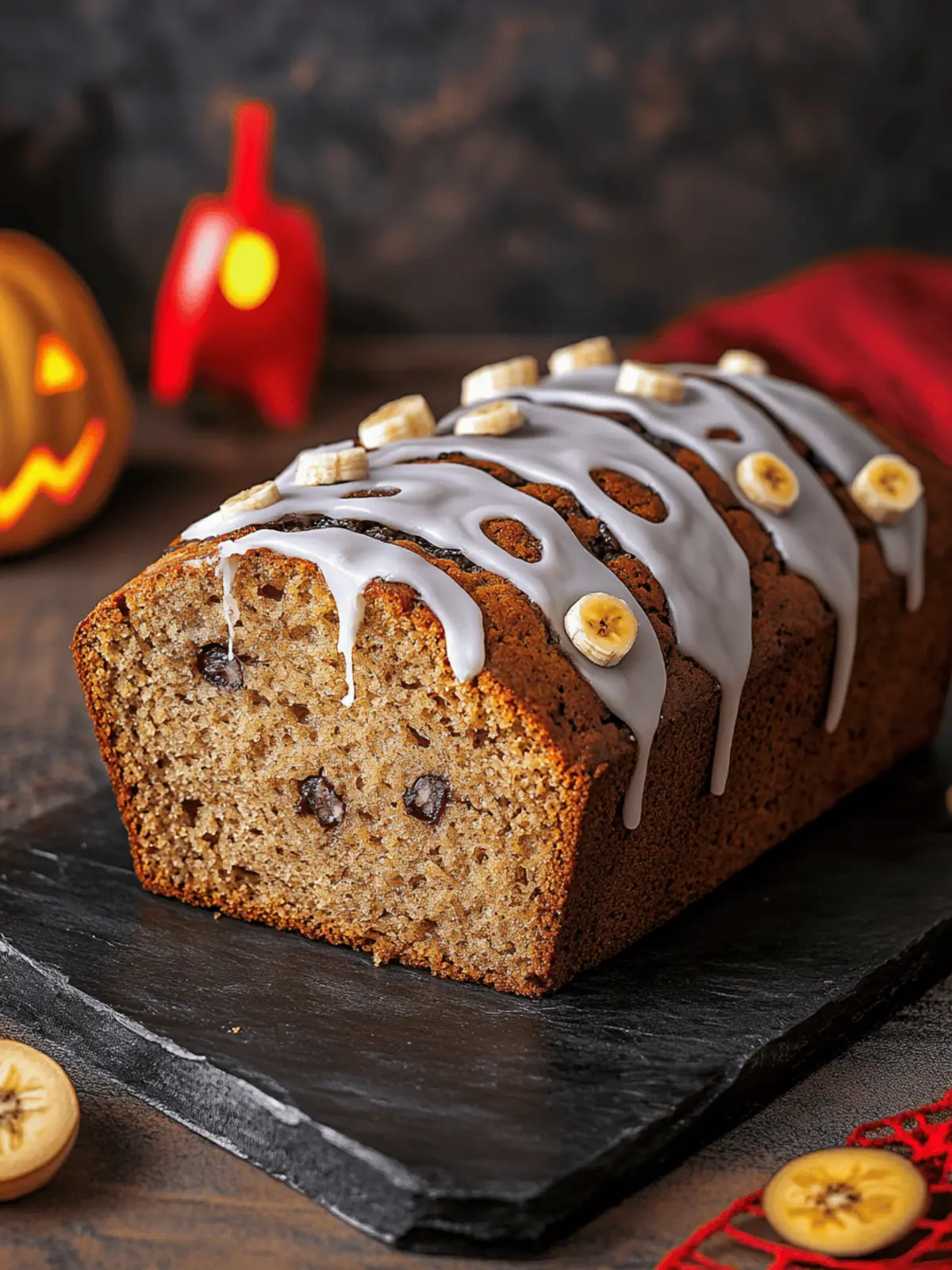 Spooky Banana Bread: Moist and Fun for Halloween Baking Fun 3 Spooky Banana Bread – Moist, Festive & Frighteningly Delicious