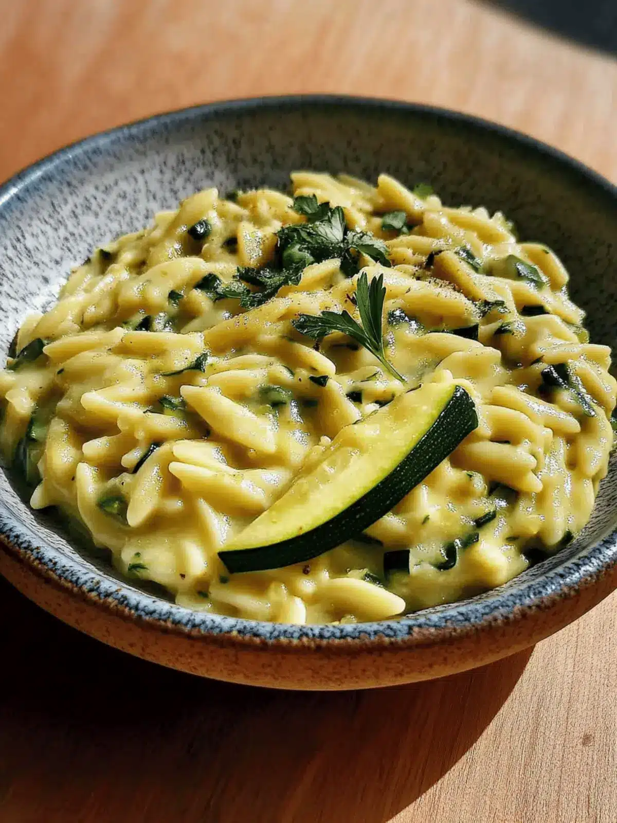 Souper Creamy Lemon Butter Cheesy Zucchini Orzo: 1 Delicious Dish