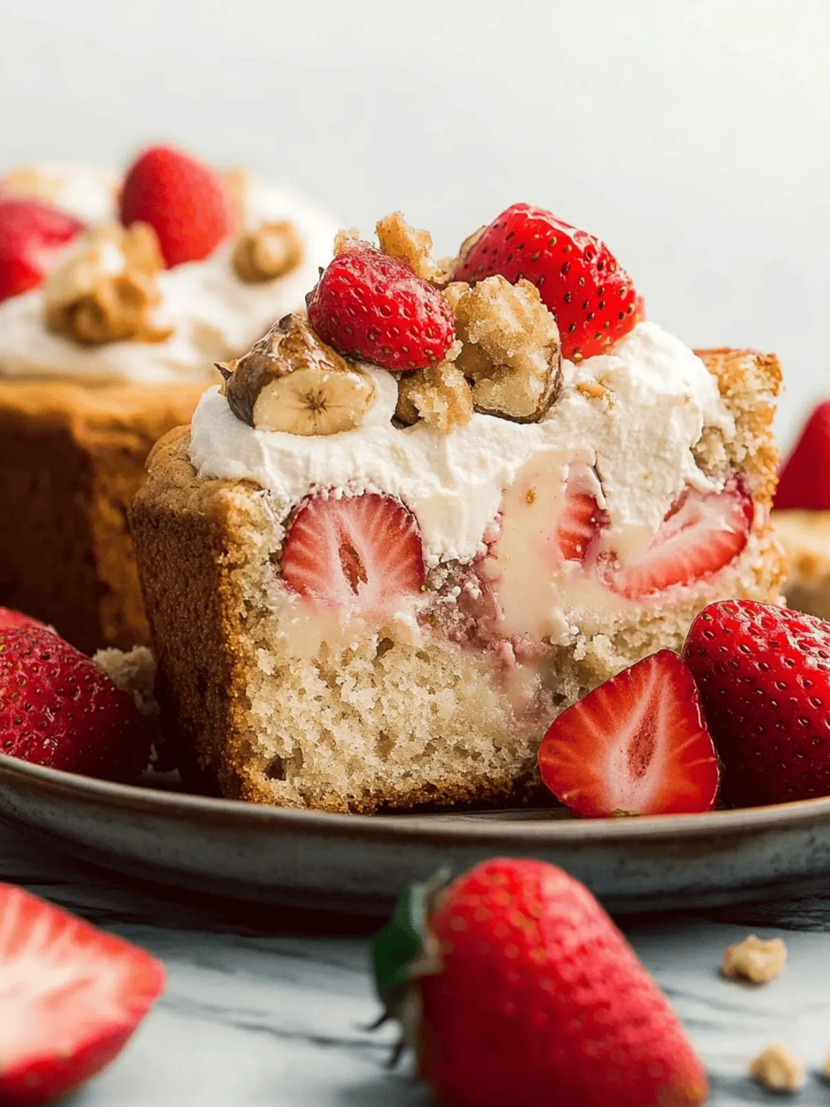 Strawberry Shortcake Banana Bread