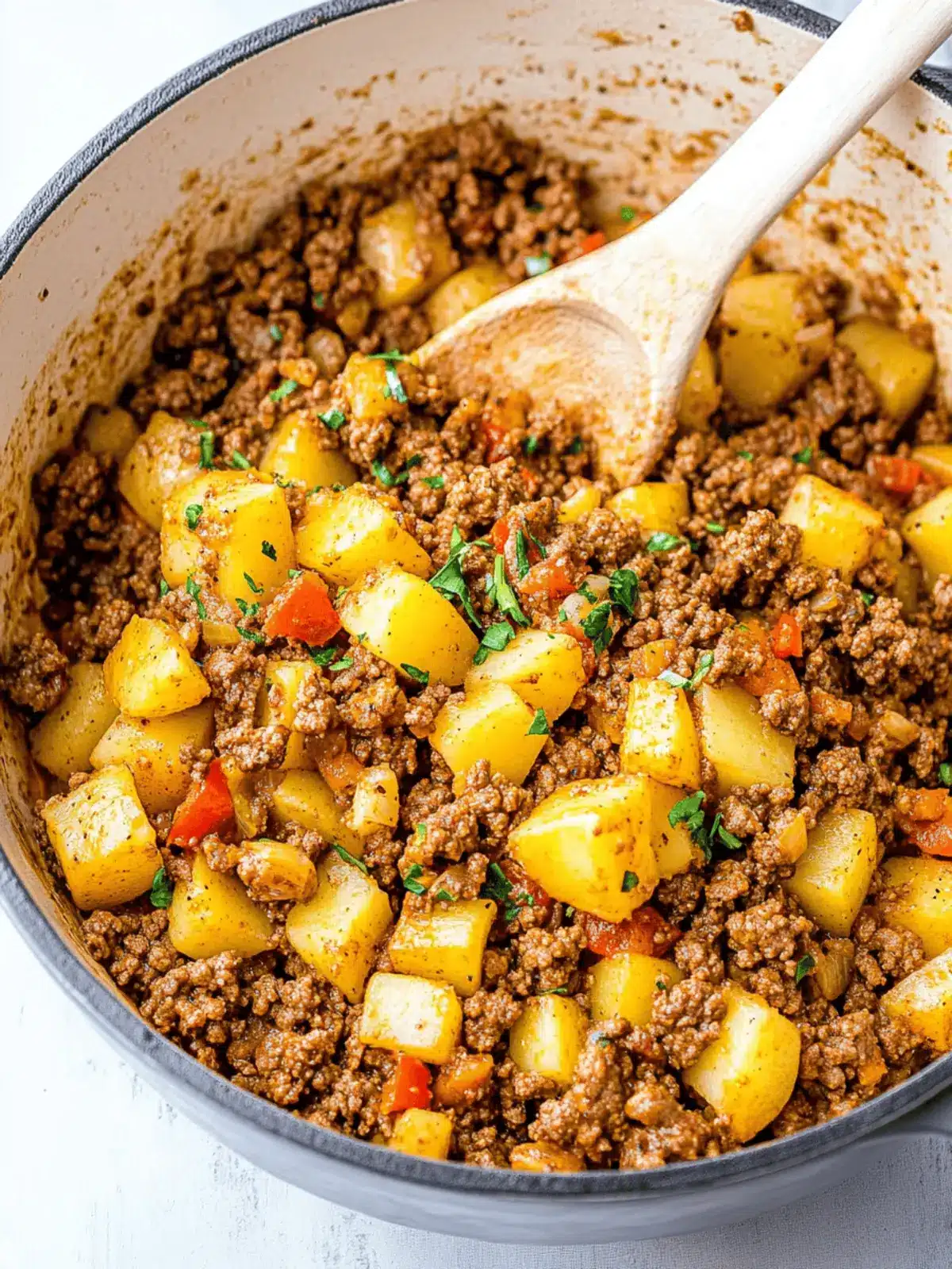 Savor One-Pan Ground Beef and Potatoes for a Cozy Dinner 2 Ground Beef and Potatoes