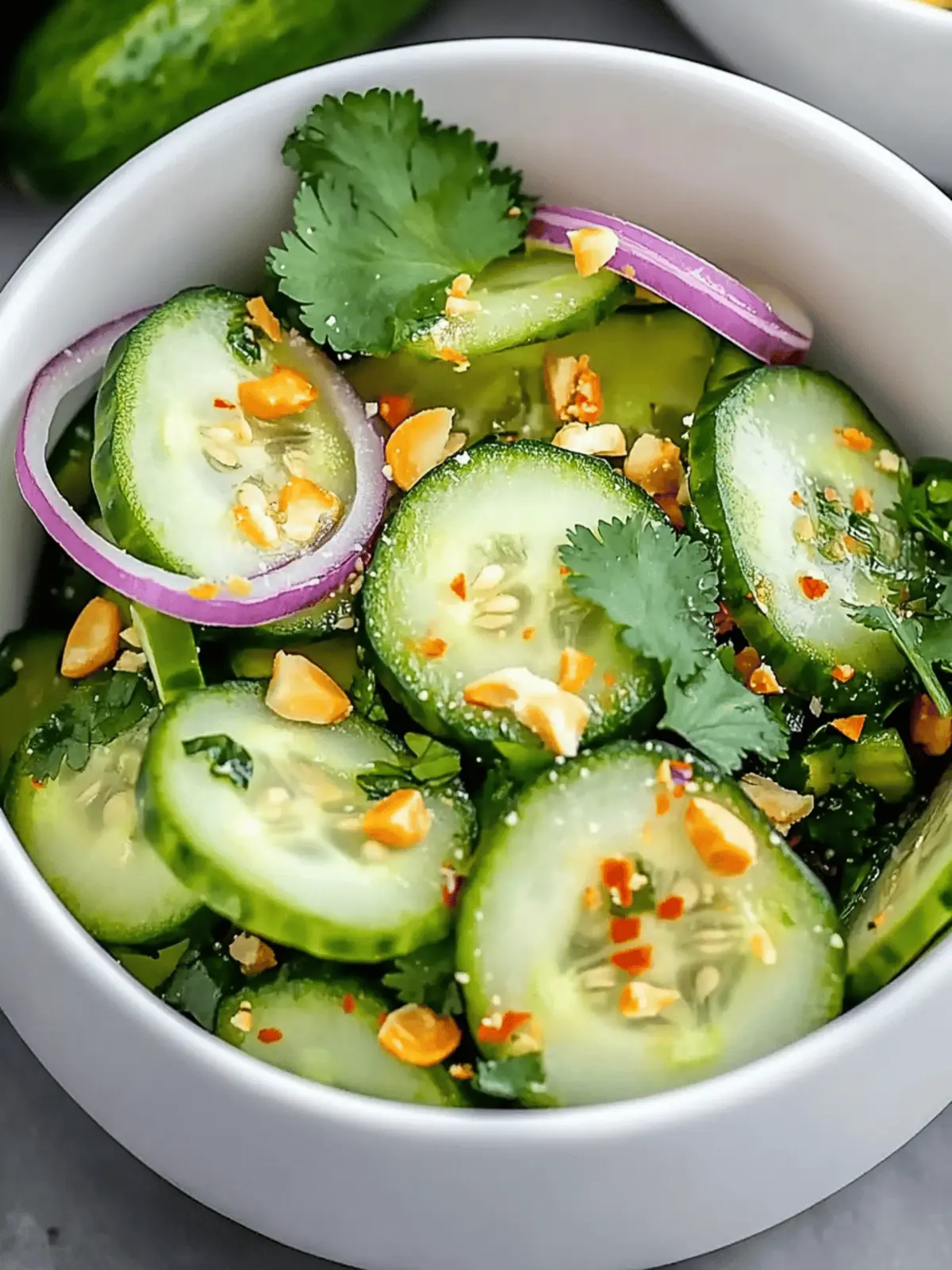 Juicy Thai Cucumber Salad for a Refreshing Summer Side 2 Juicy Thai Cucumber Salad
