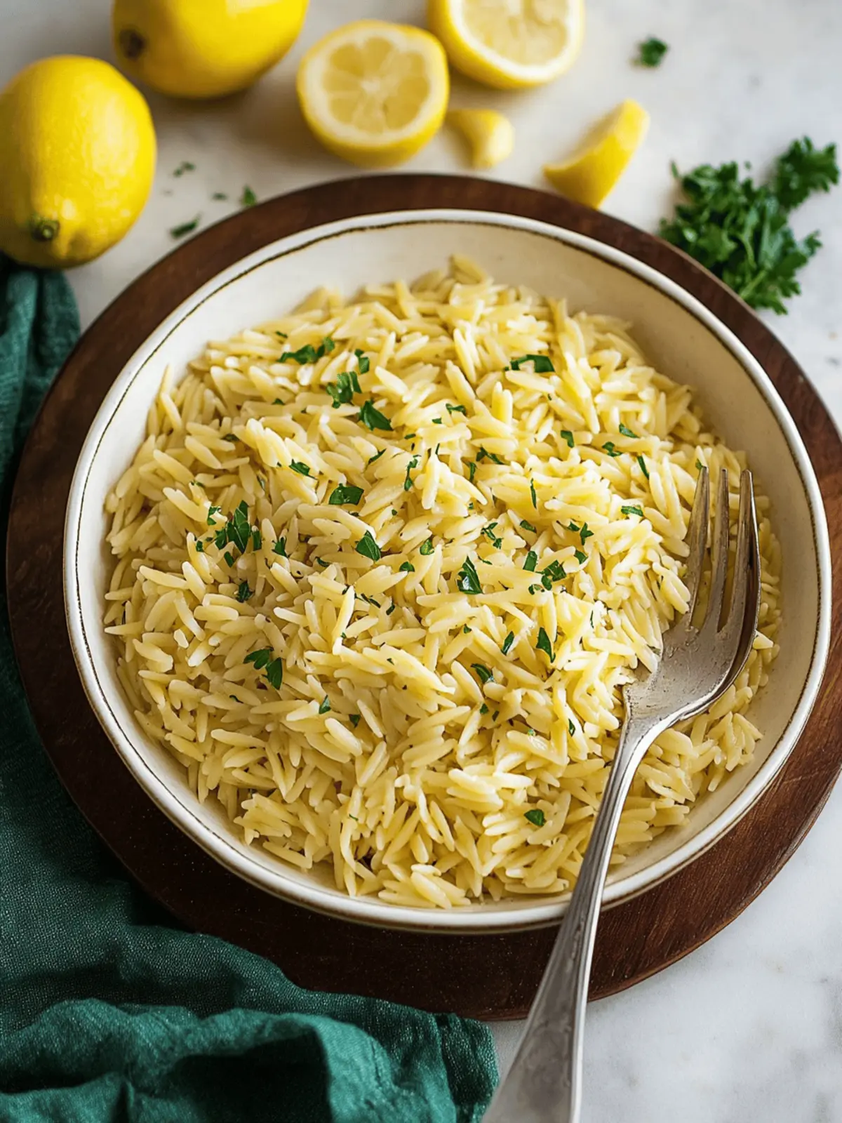 Lemon Orzo