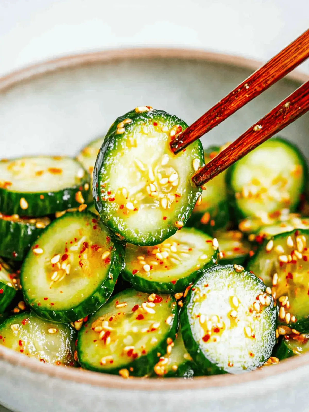 Korean Cucumber Salad (Oi Muchim) - Slightly Spicy and Sweet!