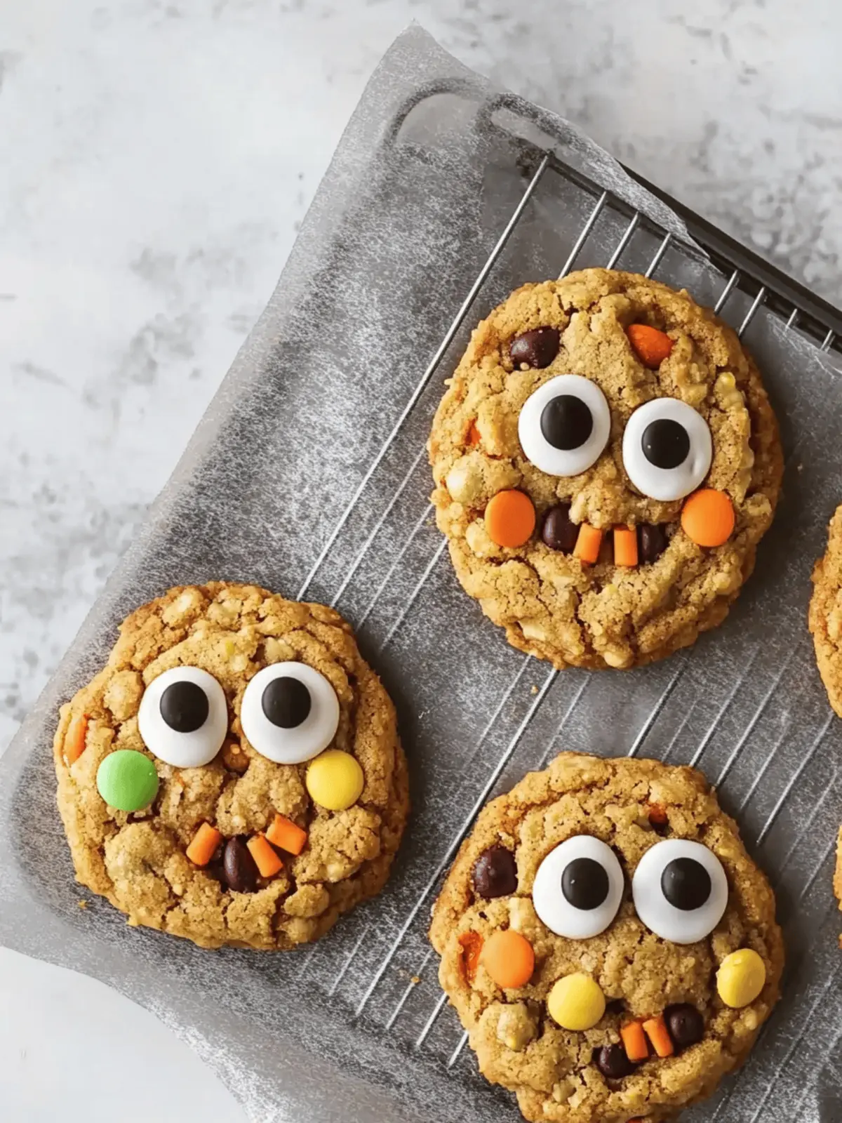 Chewy Halloween Monster Cookies – Spooky Fun in Every Bite 4 Chewy Halloween Monster Cookie