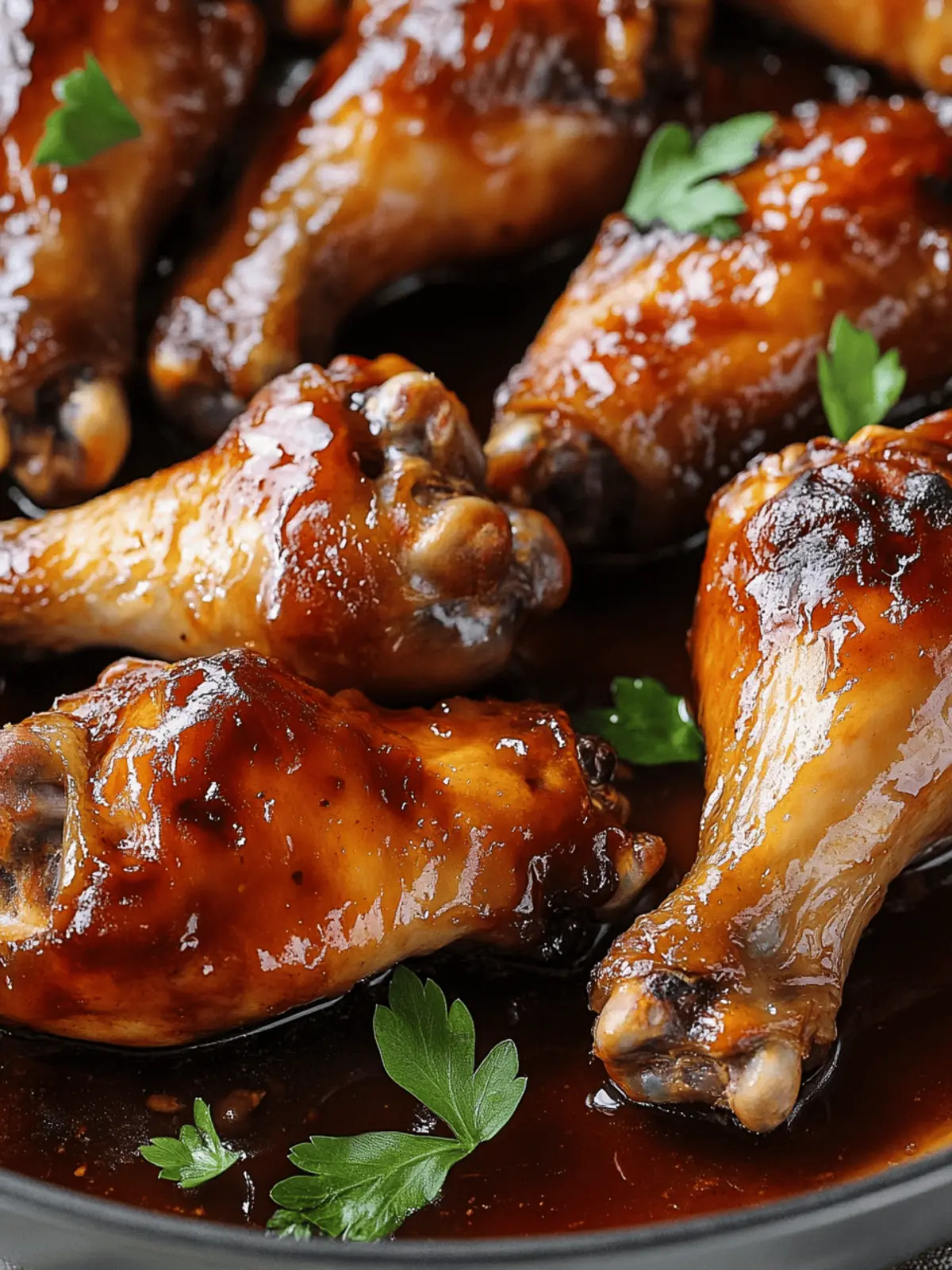 Sweet and Savory Caramelized Chicken Drumsticks & Wings