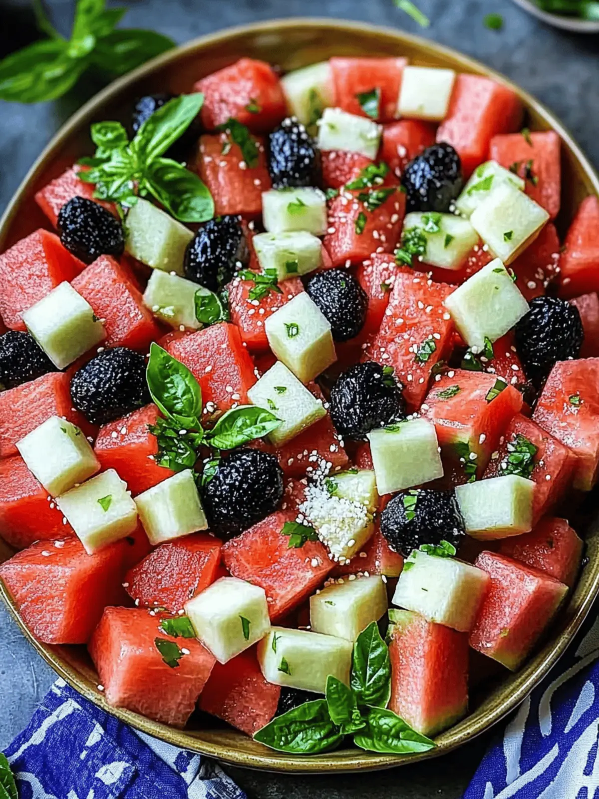 Refreshing Watermelon Salad Recipe for Summer Bliss