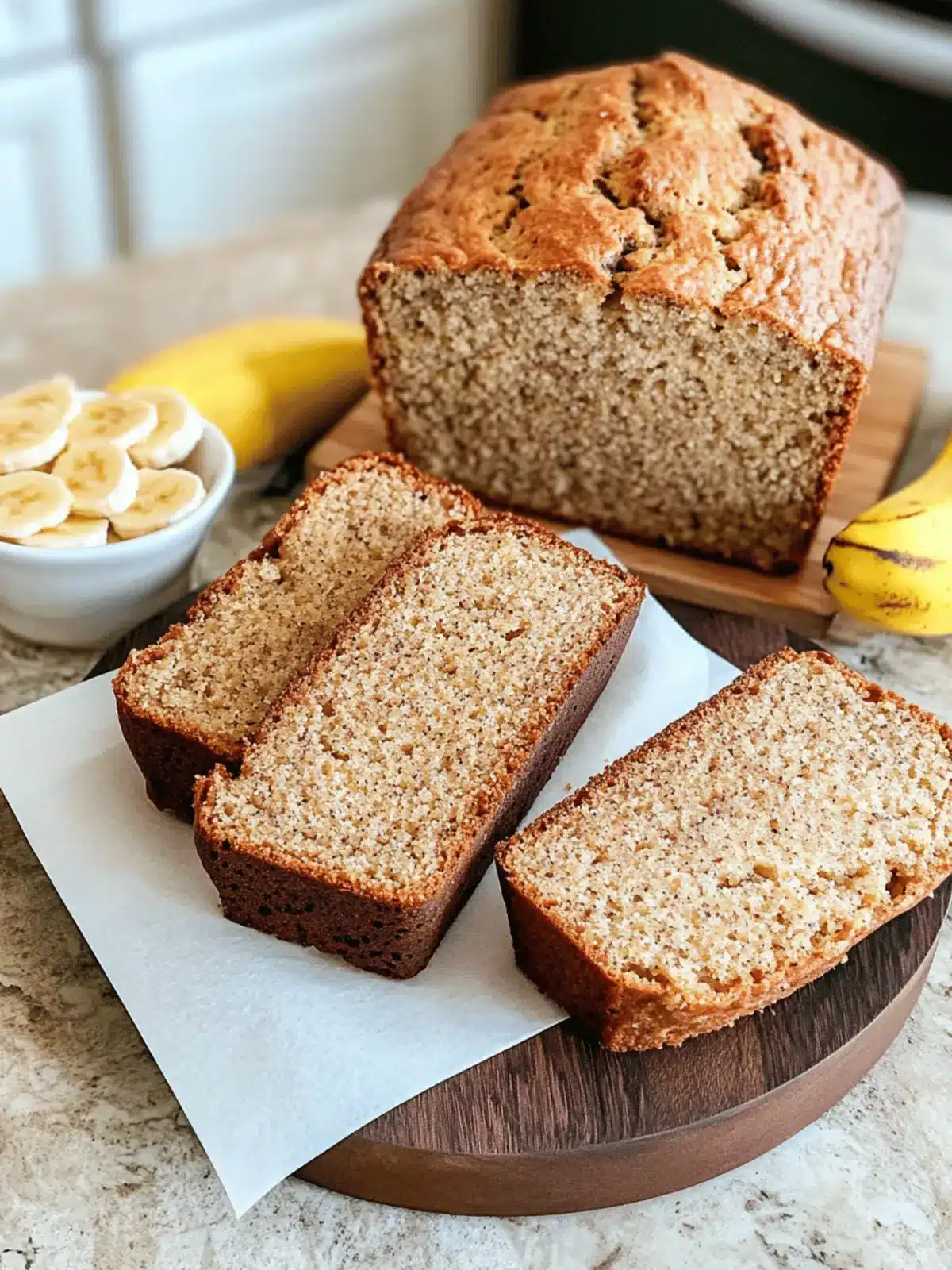 Super Moist Cottage Cheese Banana Bread