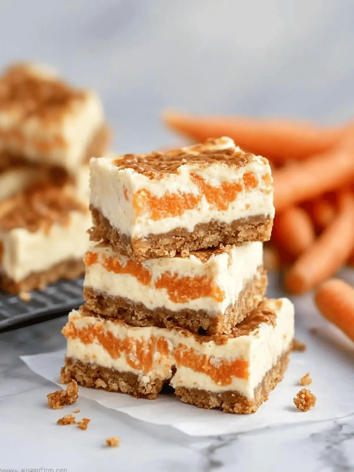 Decadent Carrot Cake Cheesecake Bars for Spring Celebrations 3 Carrot Cake Cheesecake Bars