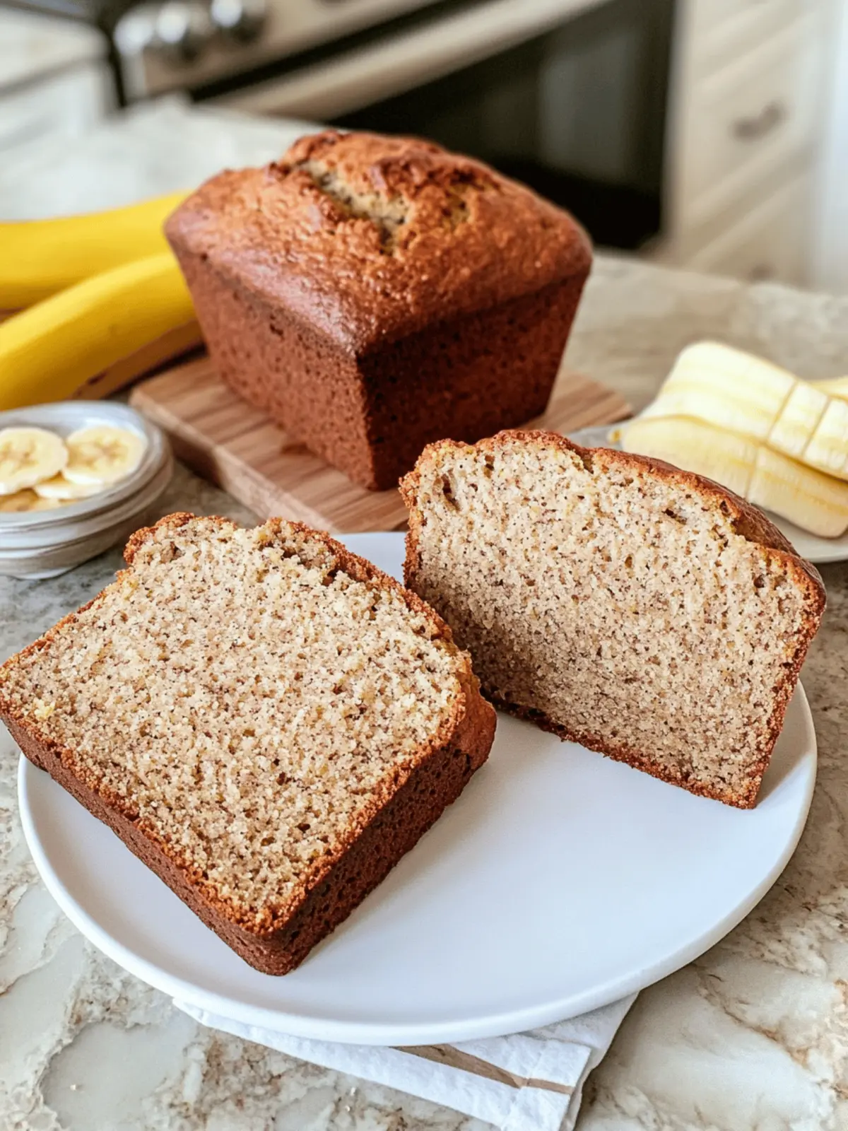 Super Moist Cottage Cheese Banana Bread
