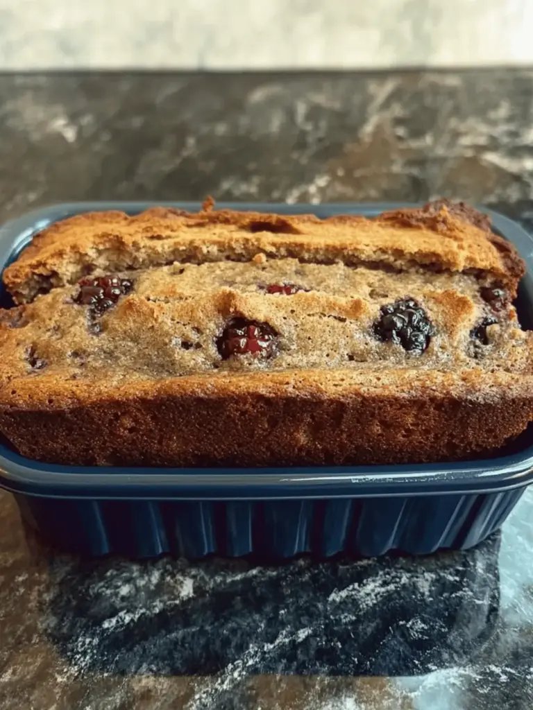 Simple Banana Berry Bread with Mayonnaise