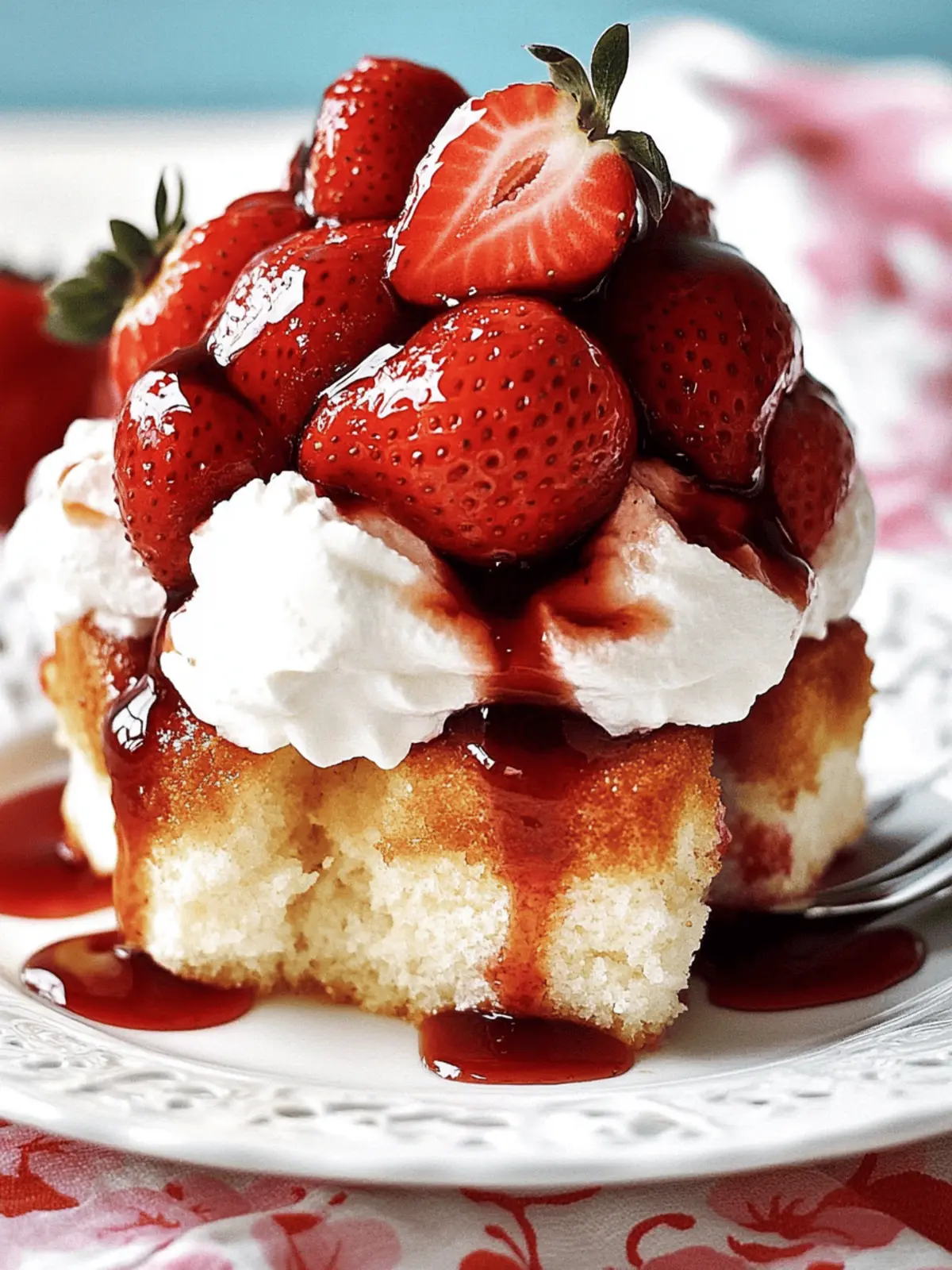 Balsamic-Infused Strawberry Shortcake